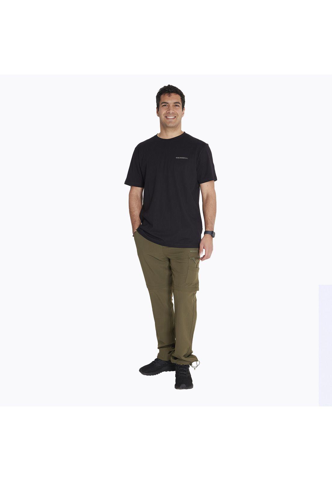 Polera M/C Logo Shirt Negro Hombre-6