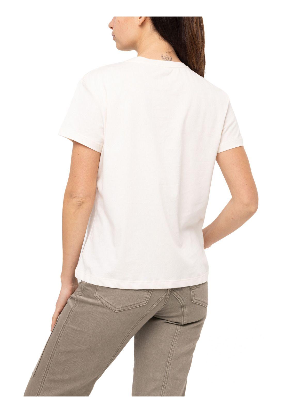 Polera Algodón Orgánico Dorset Crema Mujer-4