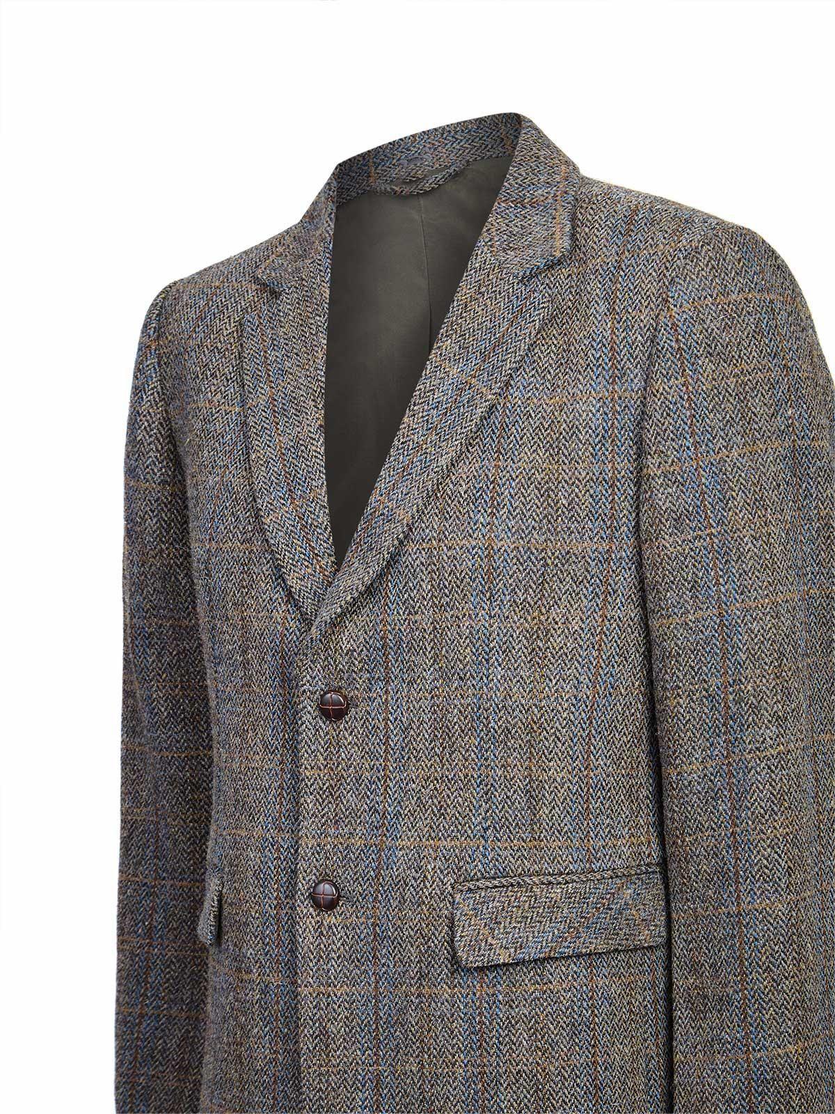 Chaqueta Lana Hombre Harblaze Azul-3