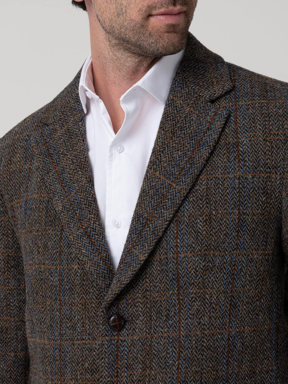 Chaqueta Lana Hombre Harblaze Azul-6