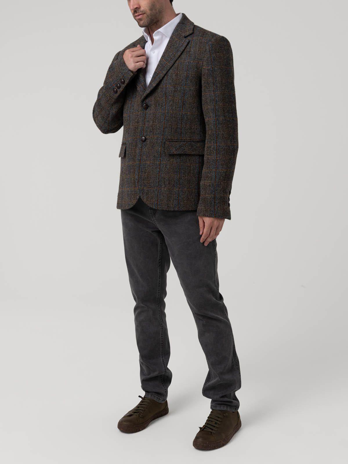 Chaqueta Lana Hombre Harblaze Azul-8