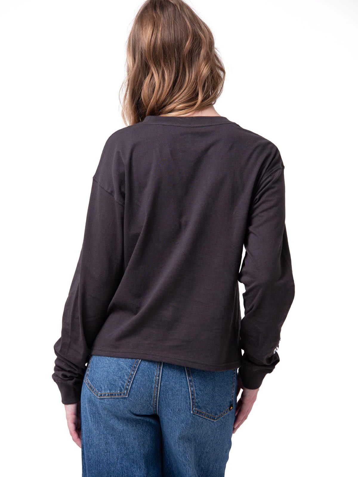 Polera Manga Larga Mujer Diseño Relaxed Negro -1