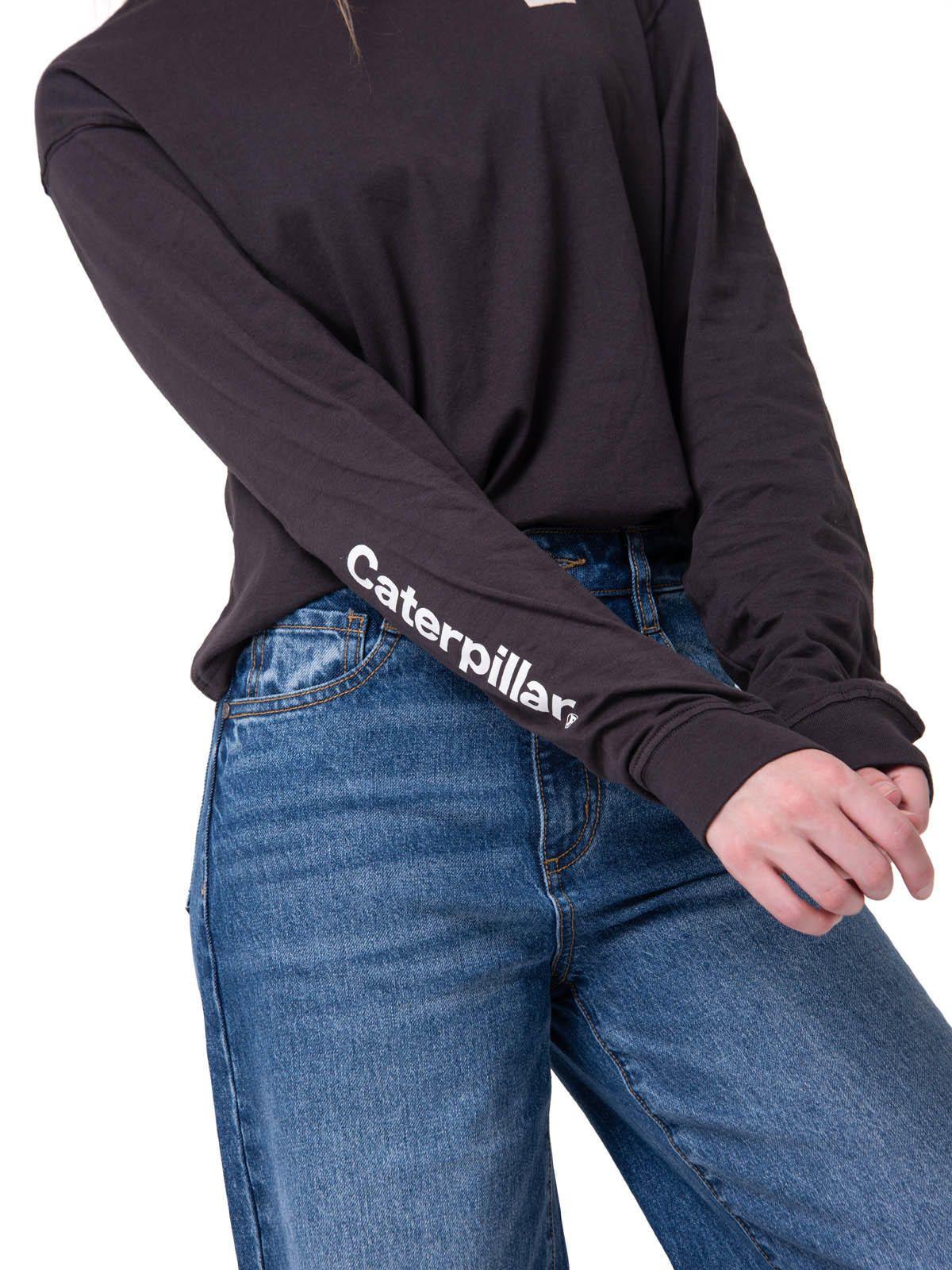 Polera Manga Larga Mujer Diseño Relaxed Negro -3