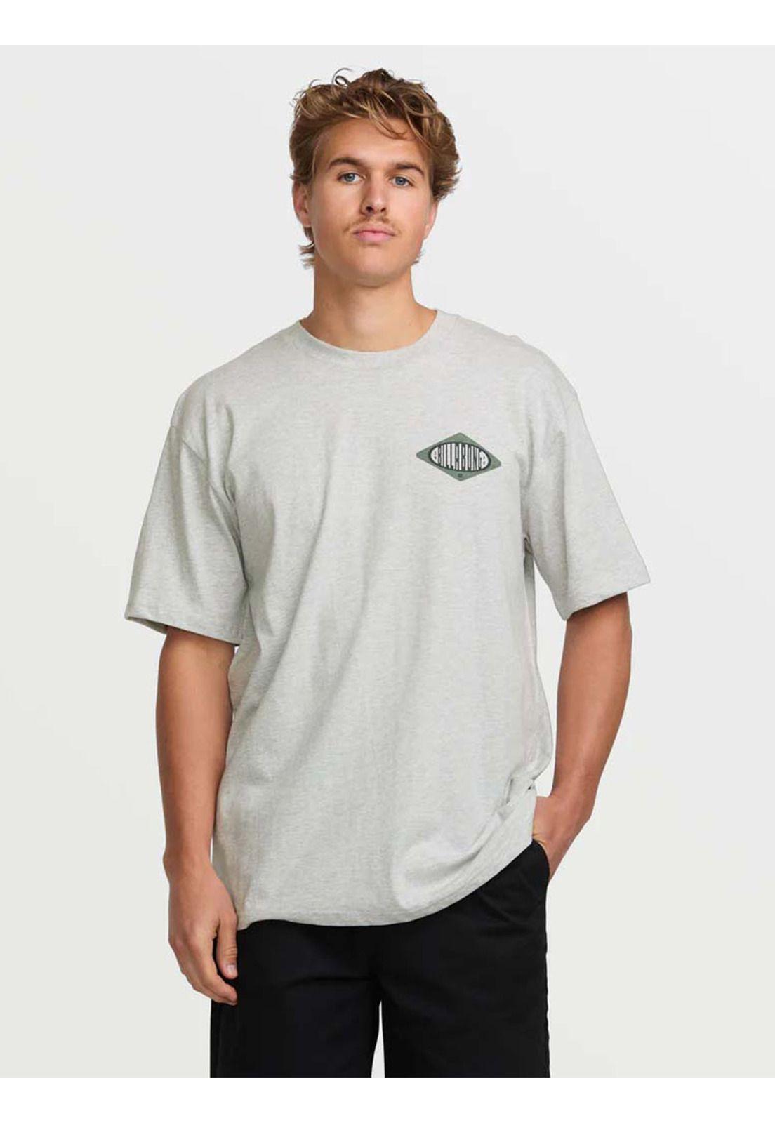 Polera Manga Corta Hombre Walled Regular Gris Billabong-0