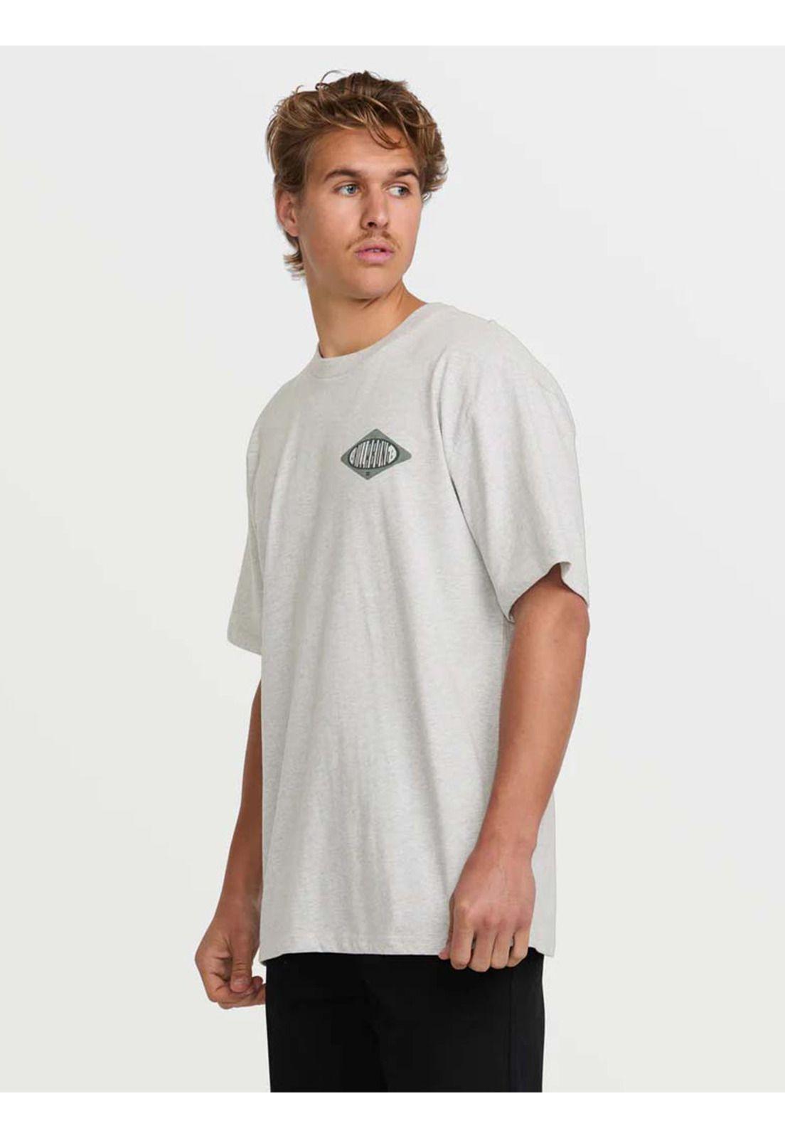 Polera Manga Corta Hombre Walled Regular Gris Billabong-3