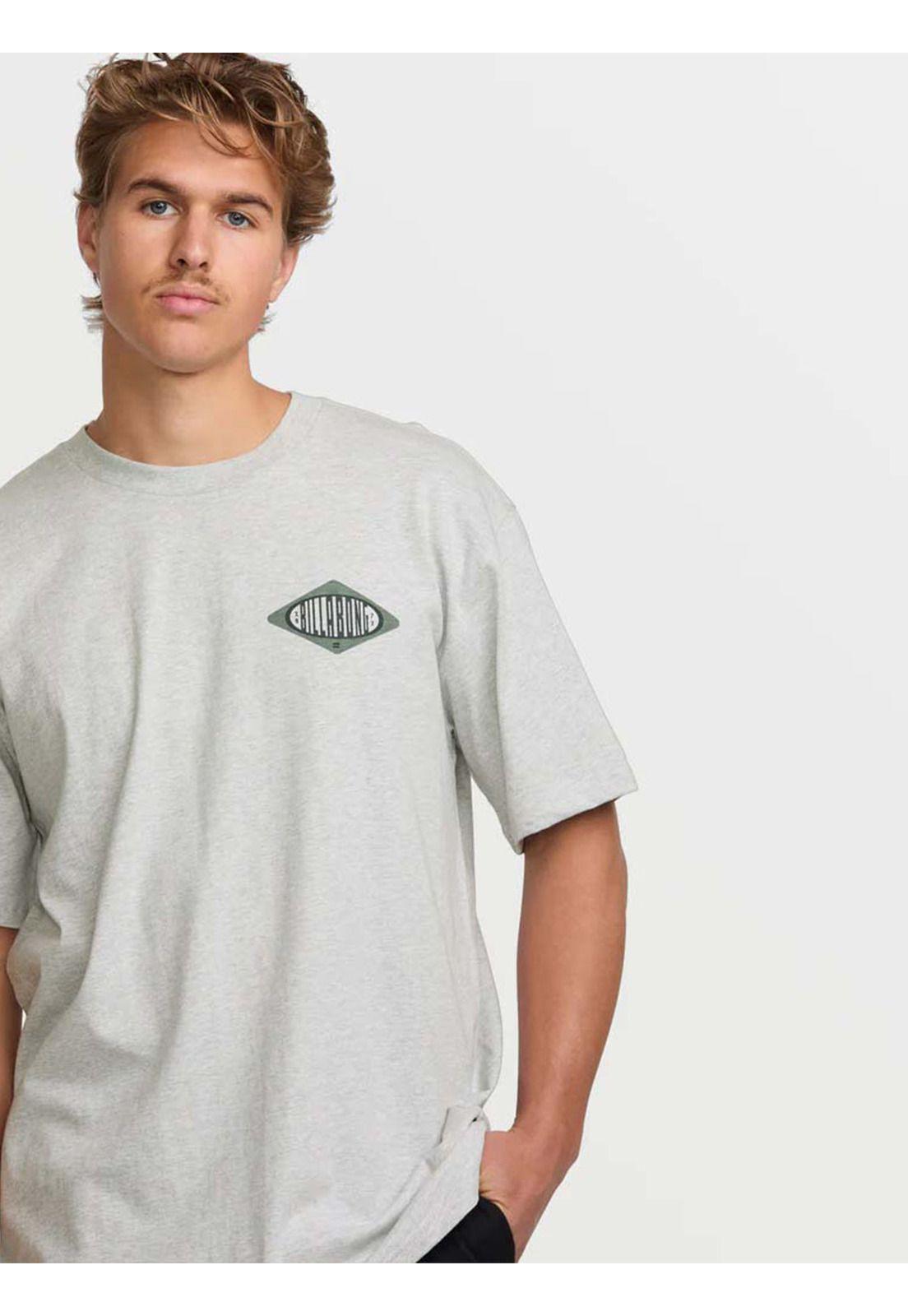 Polera Manga Corta Hombre Walled Regular Gris Billabong-4