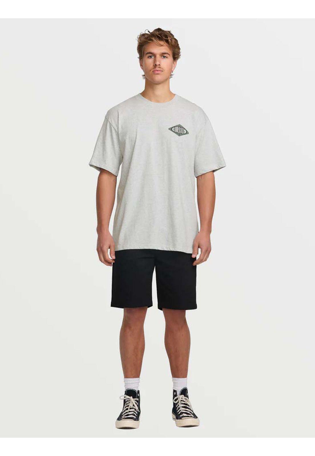 Polera Manga Corta Hombre Walled Regular Gris Billabong-5