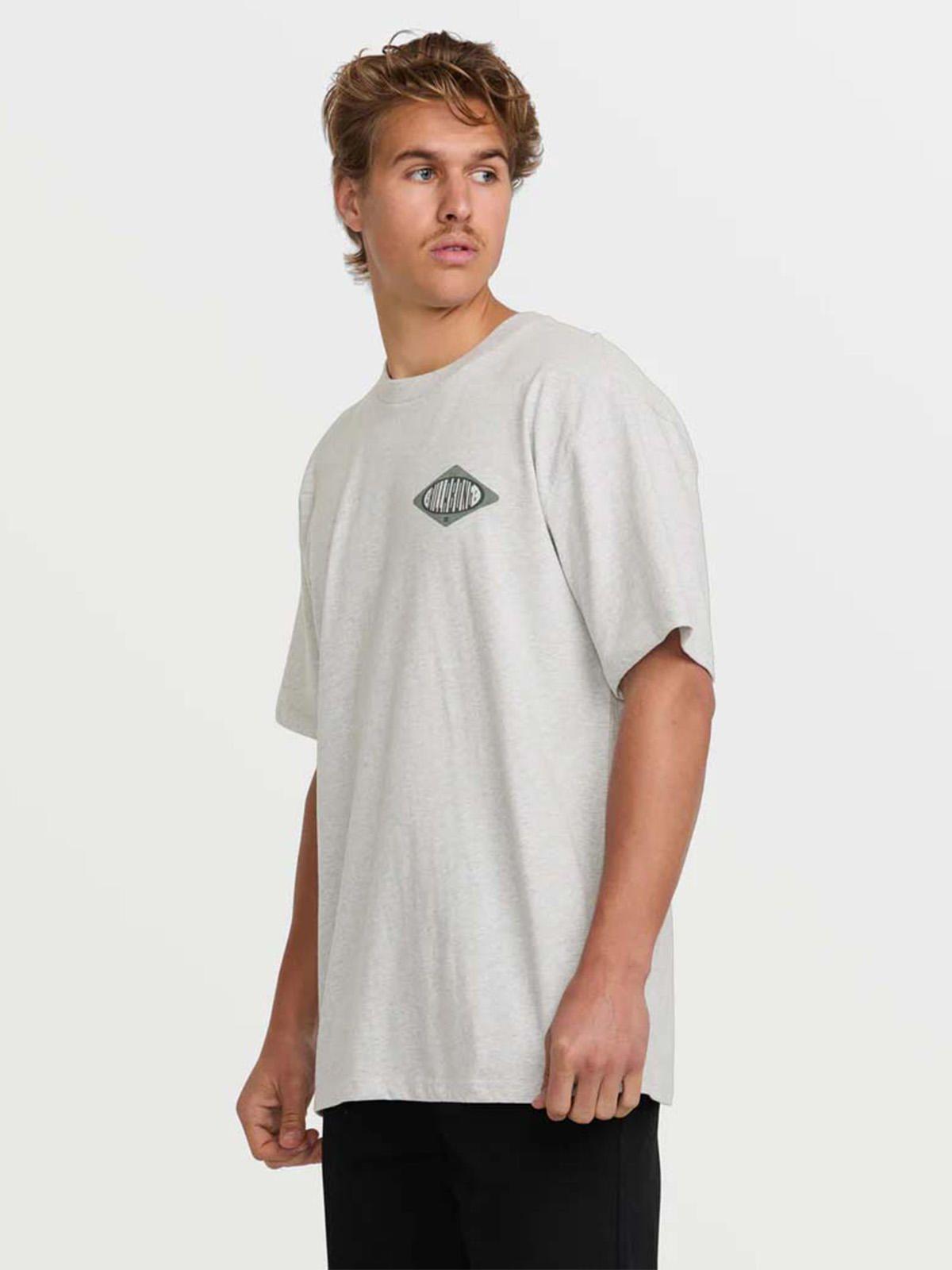 Polera Manga Corta Hombre Walled Regular Gris Billabong-3