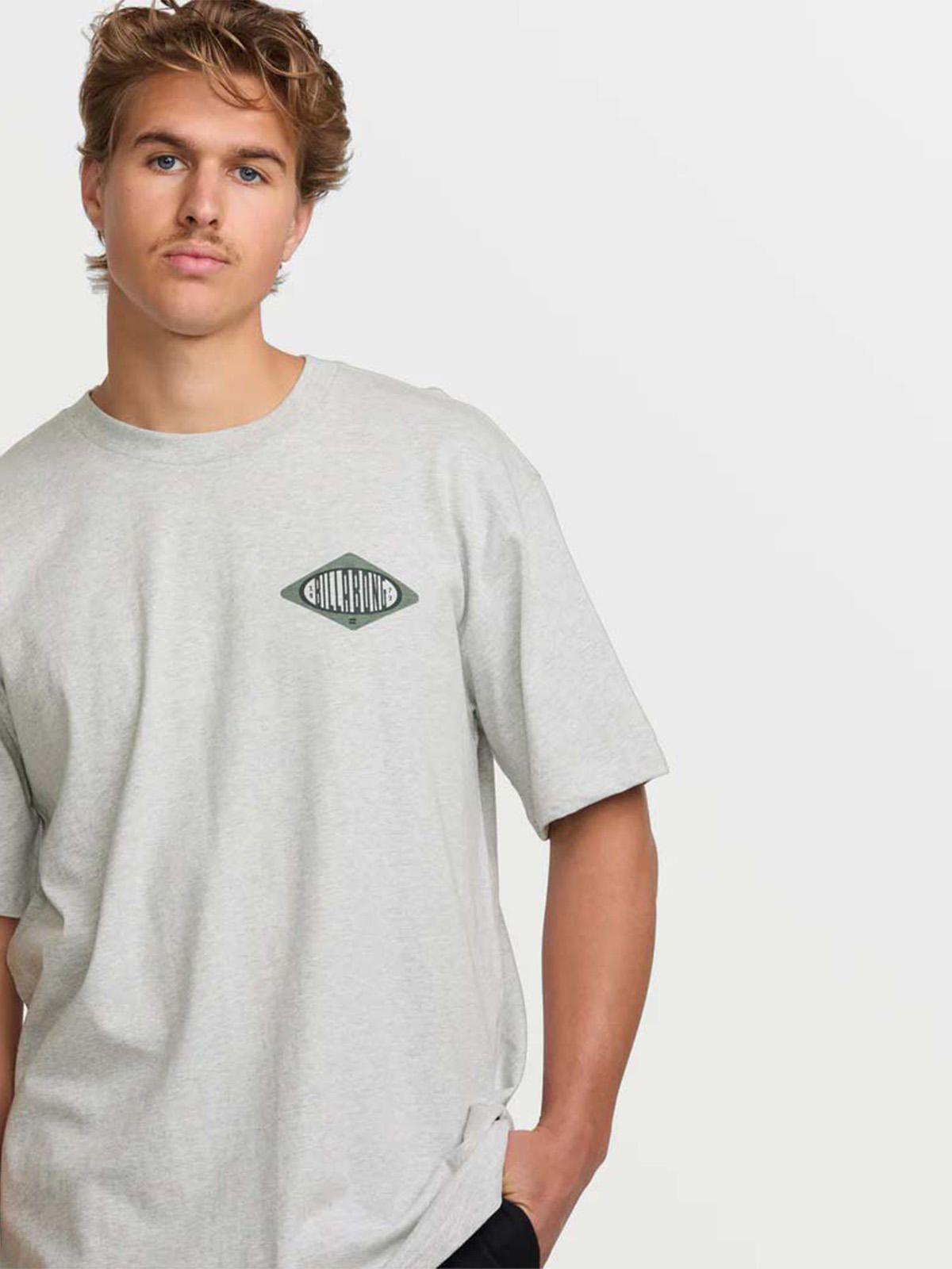 Polera Manga Corta Hombre Walled Regular Gris Billabong-4