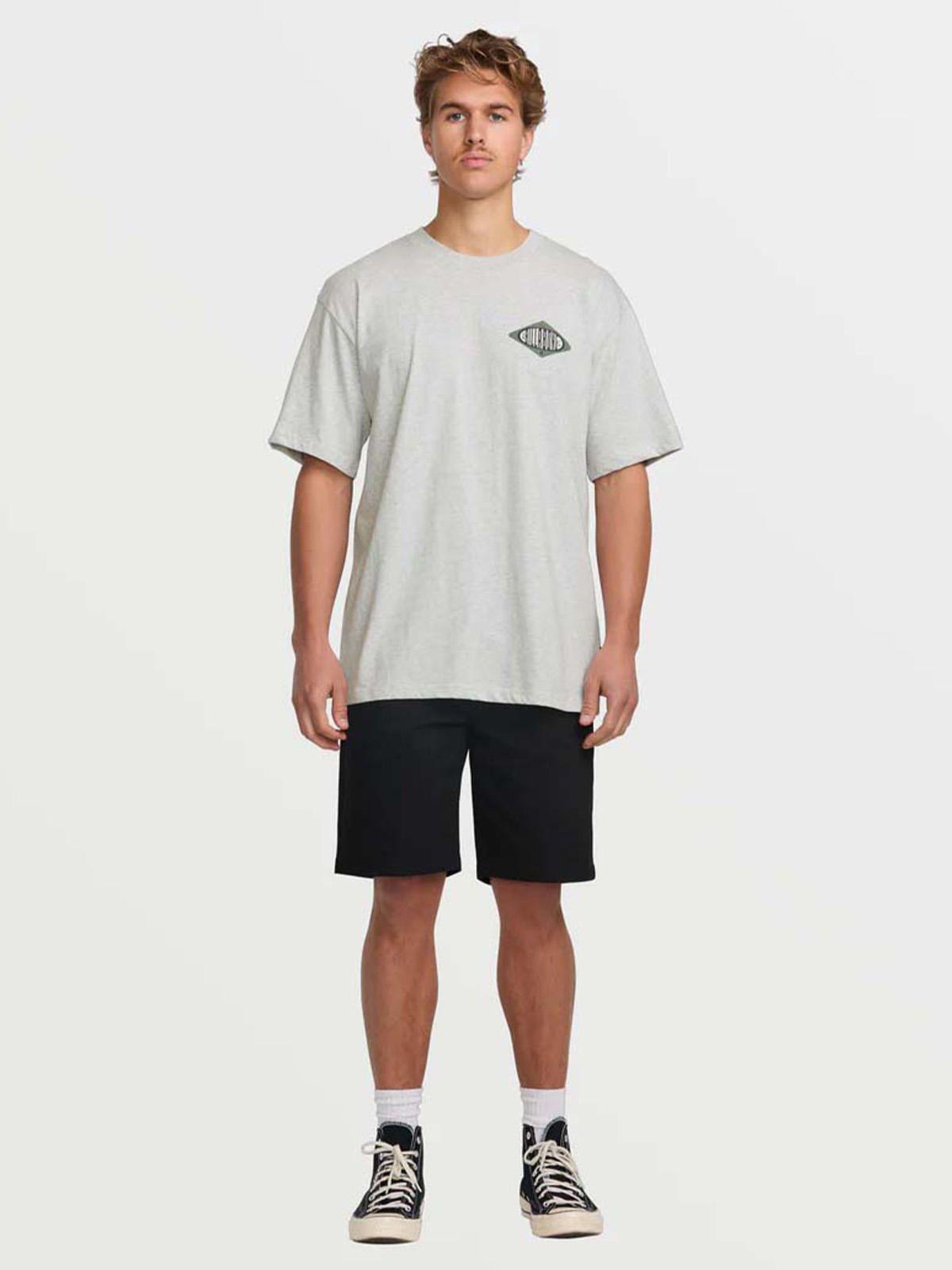 Polera Manga Corta Hombre Walled Regular Gris Billabong-5