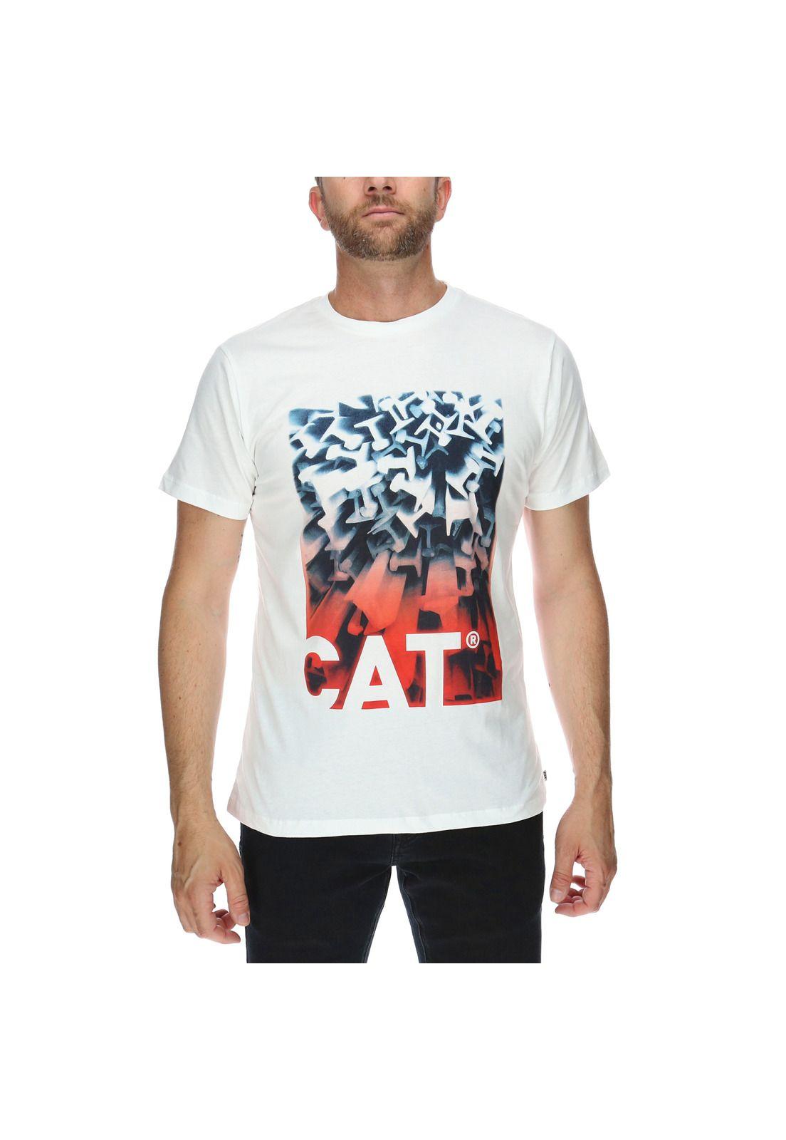 Polera Mc Hombre Abstract Tee Algodón Blanco-0