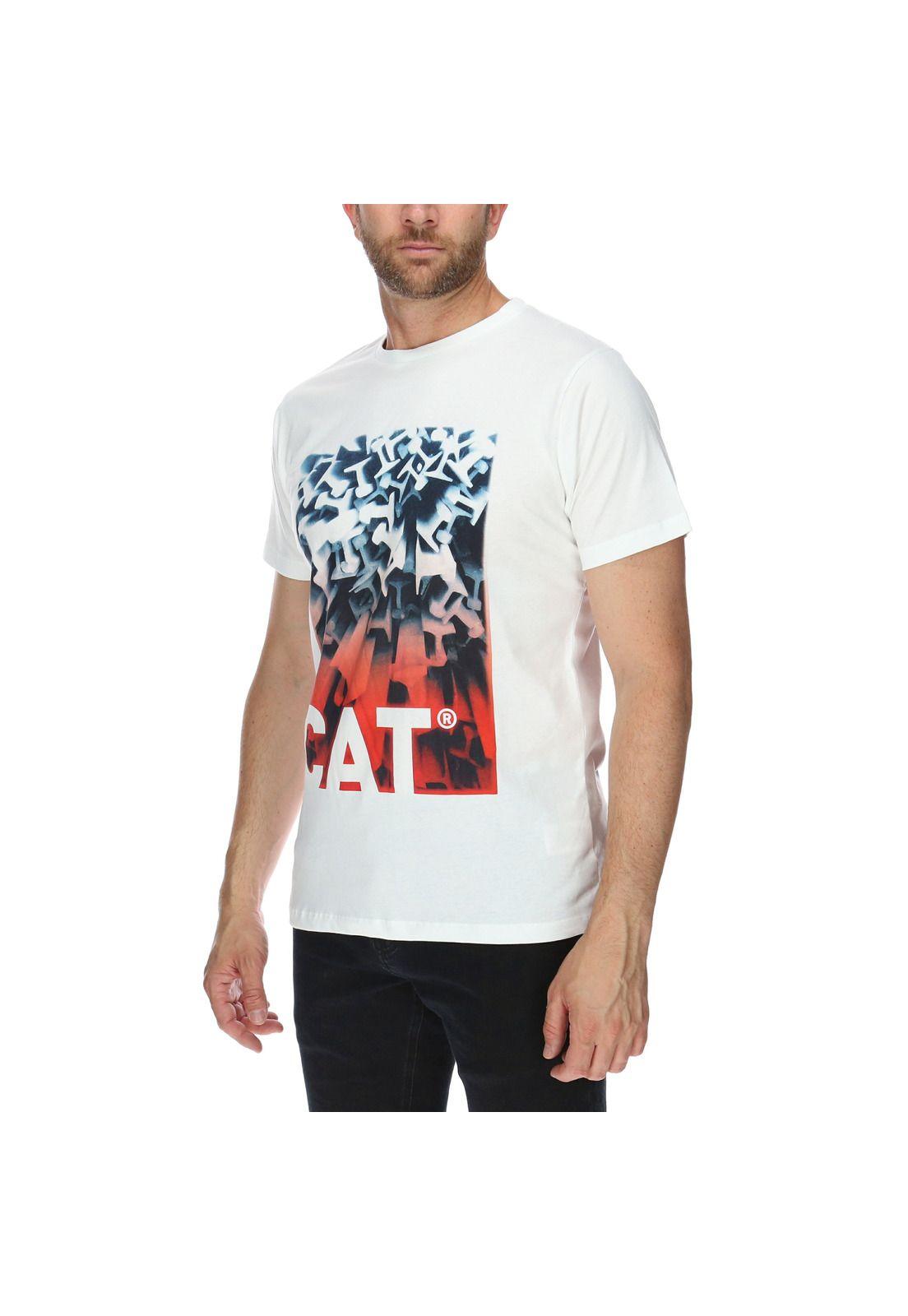 Polera Mc Hombre Abstract Tee Algodón Blanco-1