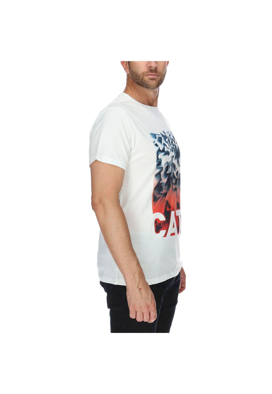 Polera Mc Hombre Abstract Tee Algodón Blanco-3