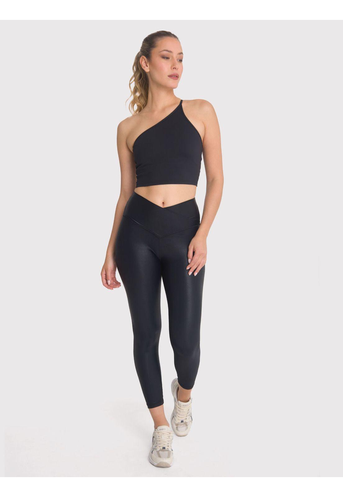 Peto deportivo Mujer Crop Top Elise Negro-1