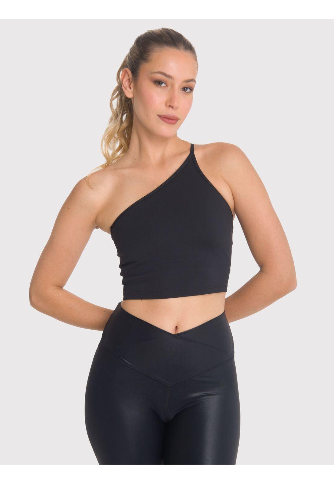 Peto deportivo Mujer Crop Top Elise Negro-3