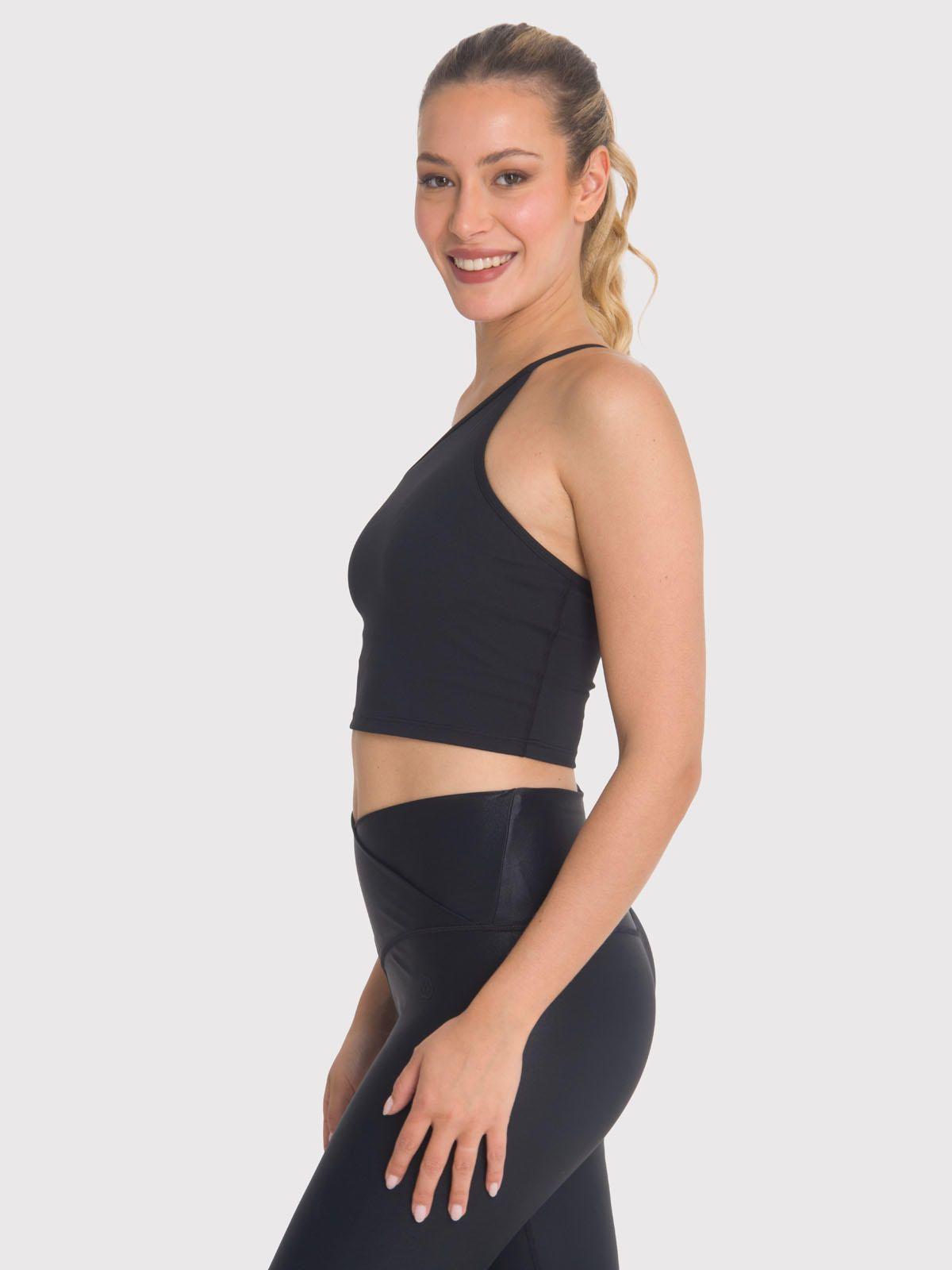 Peto deportivo Mujer Crop Top Elise Negro-4