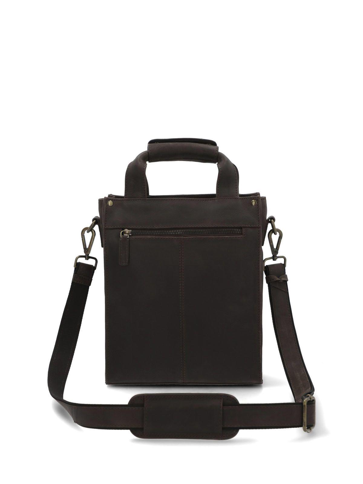 Maletin Cuero Unisex Th Grimm Cross Café-2