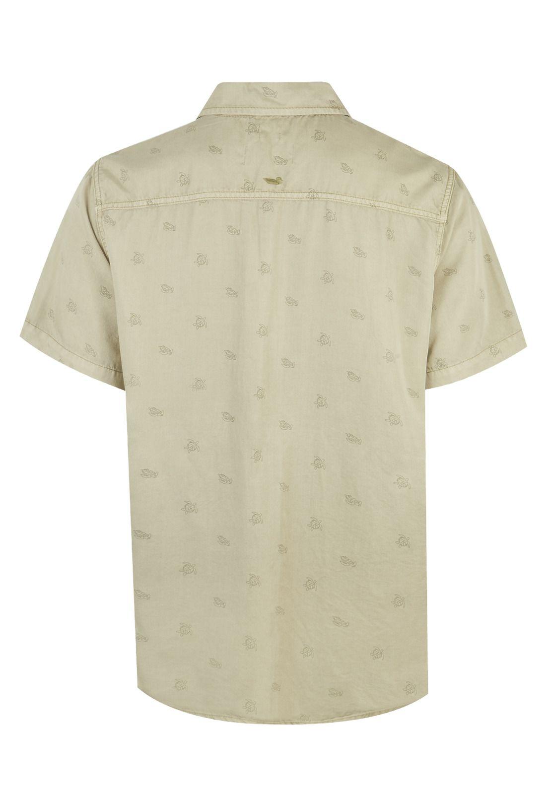 camisa Tencel Verde Musgo Tencelprint Hombre -1