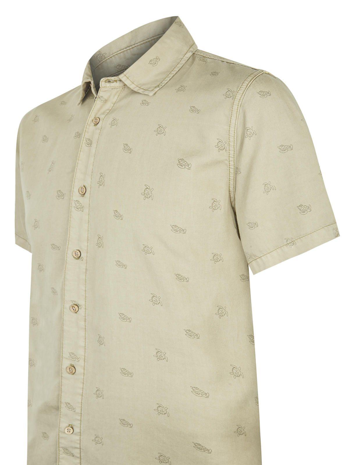 camisa Tencel Verde Musgo Tencelprint Hombre -3