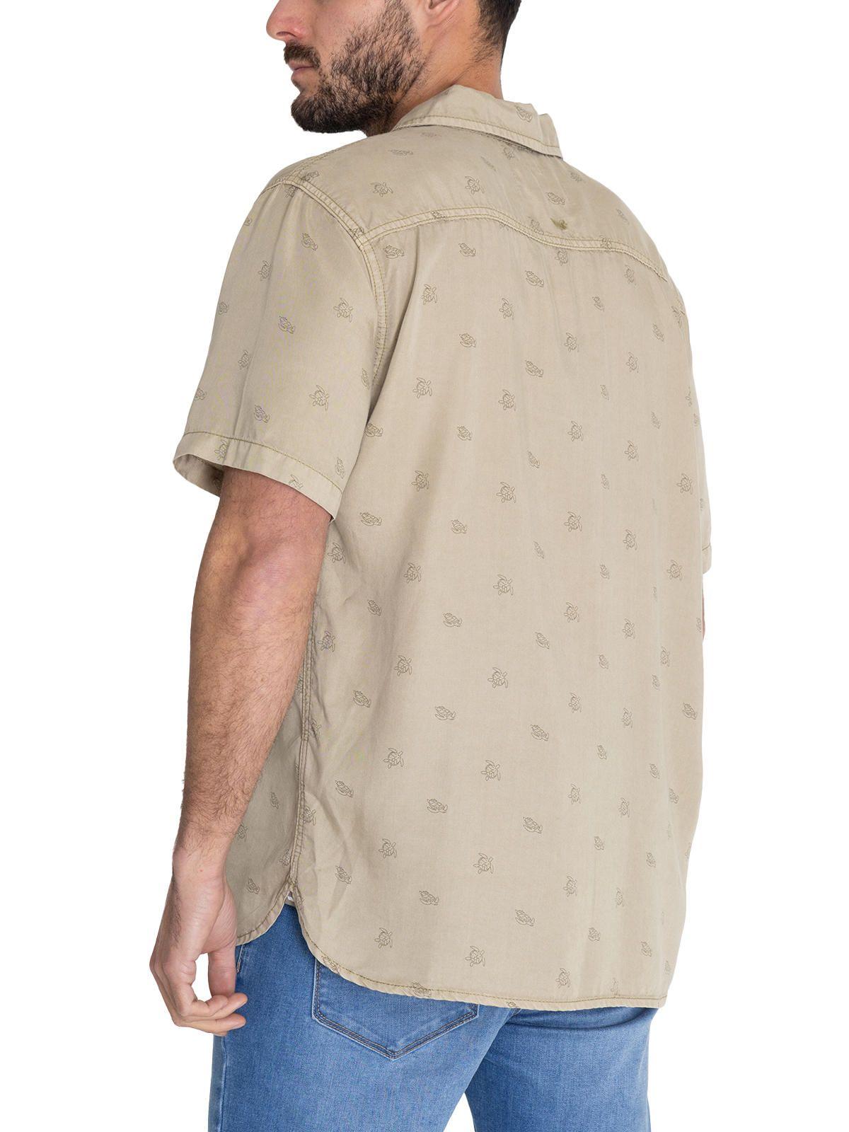 camisa Tencel Verde Musgo Tencelprint Hombre -6