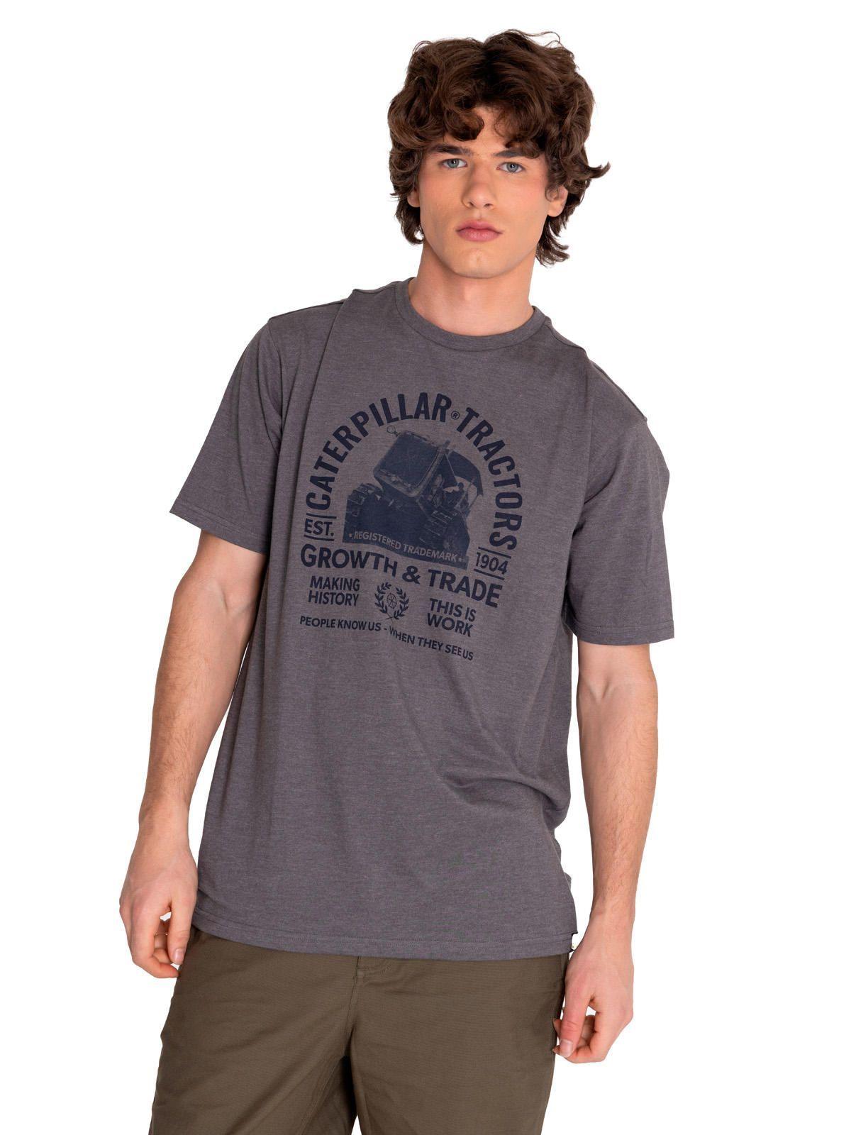 Polera Manga Corta Hombre His Tradition Grph10 Gris-5