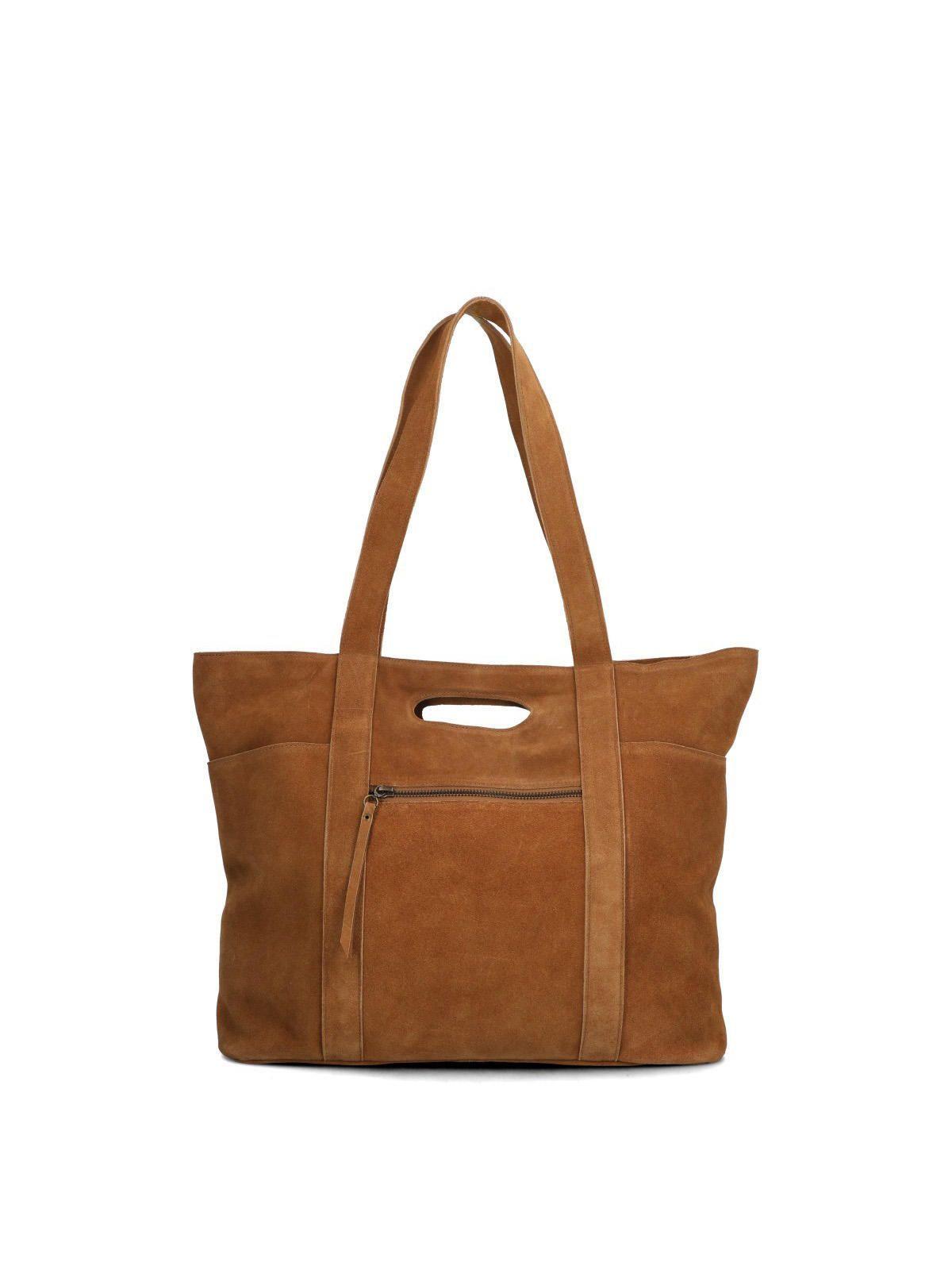Cartera Cuero Mujer Ferney Tote Caramelo-2