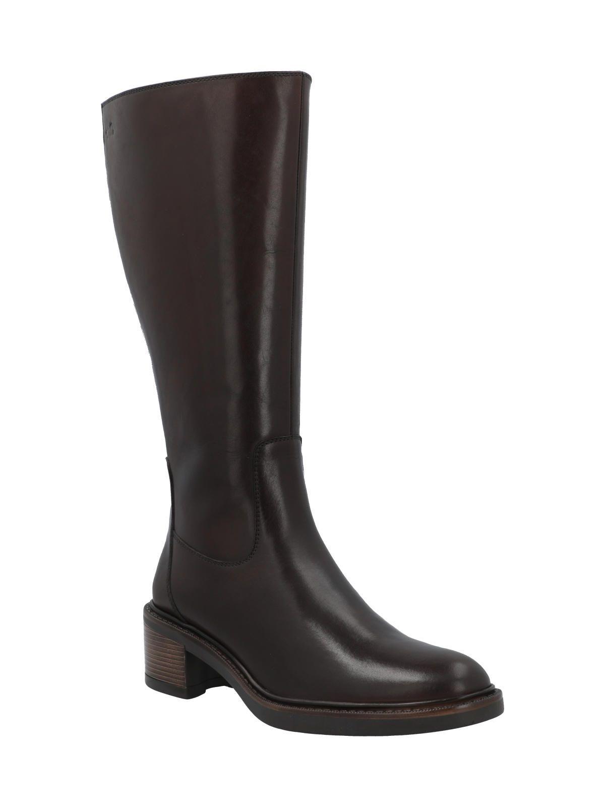 Bota Cuero Mujer Eloisa Café Oscuro-1