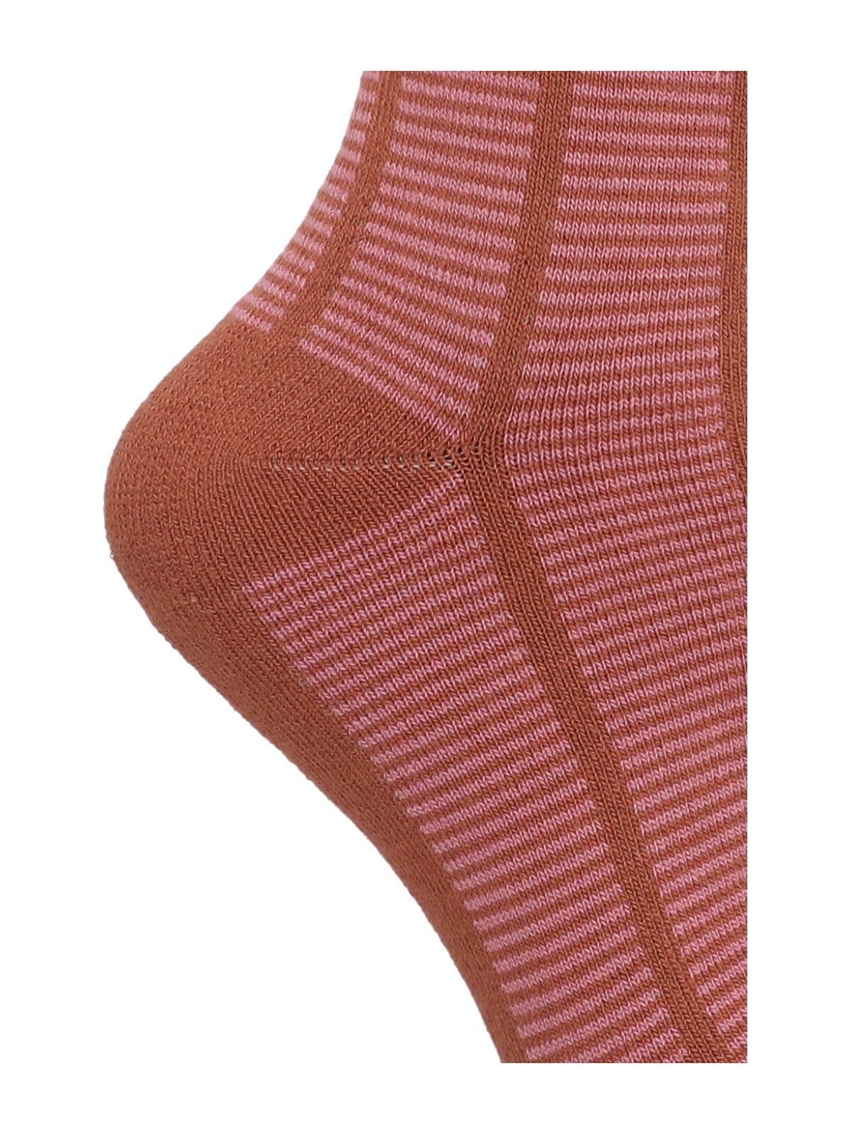 Calcetín Bambú Mujer Heavy Geed Naranjo-1