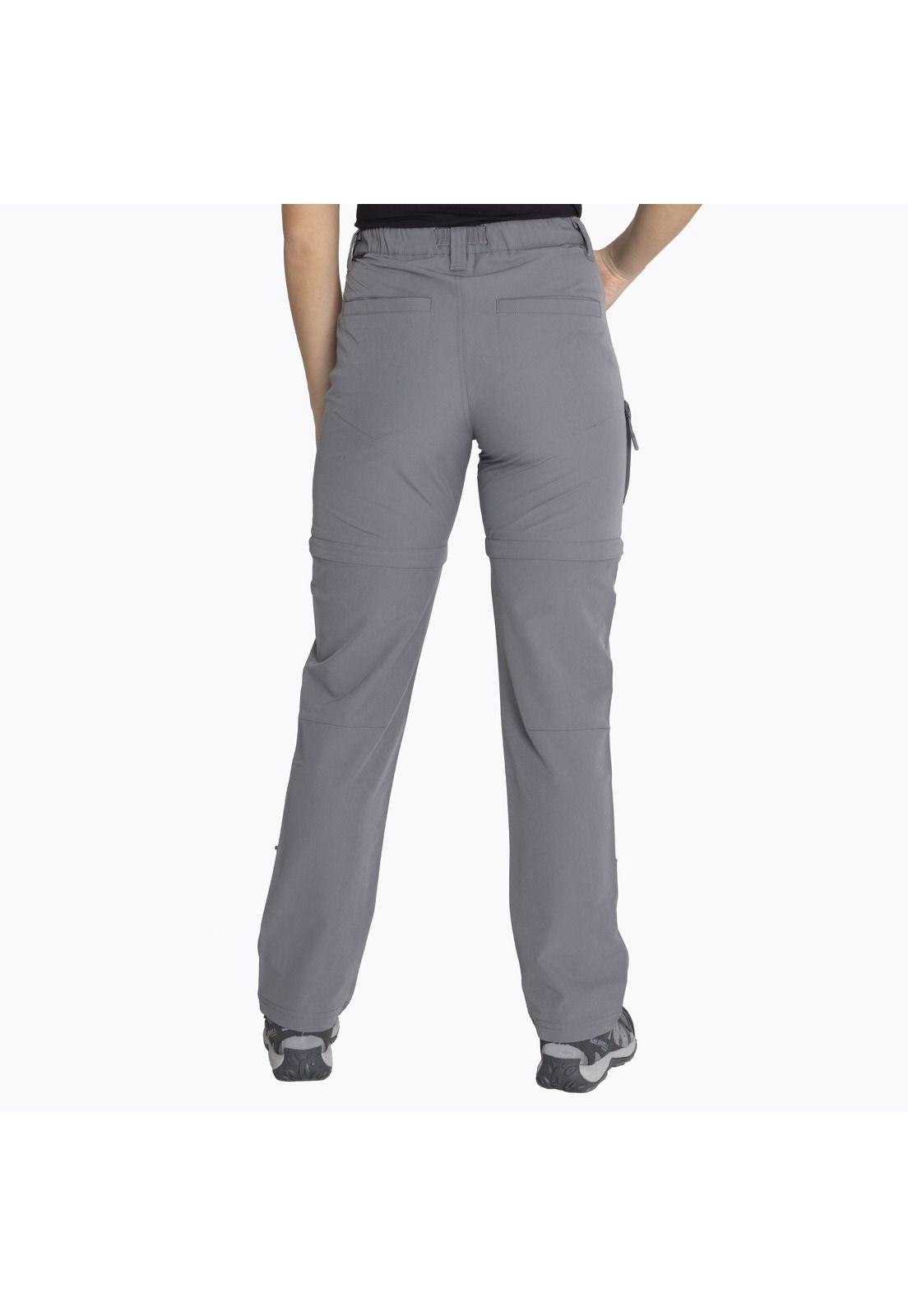 Pantalón Impermeable 4 Way Spandex Gris Mujer-1