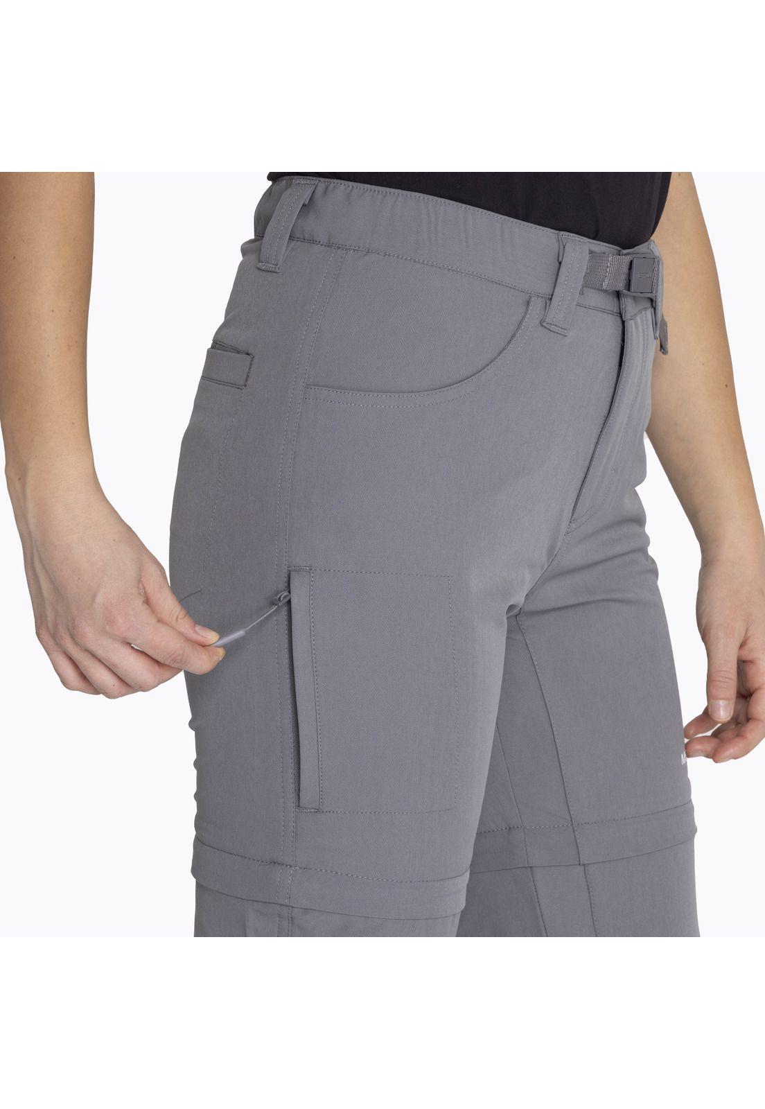 Pantalón Impermeable 4 Way Spandex Gris Mujer-3