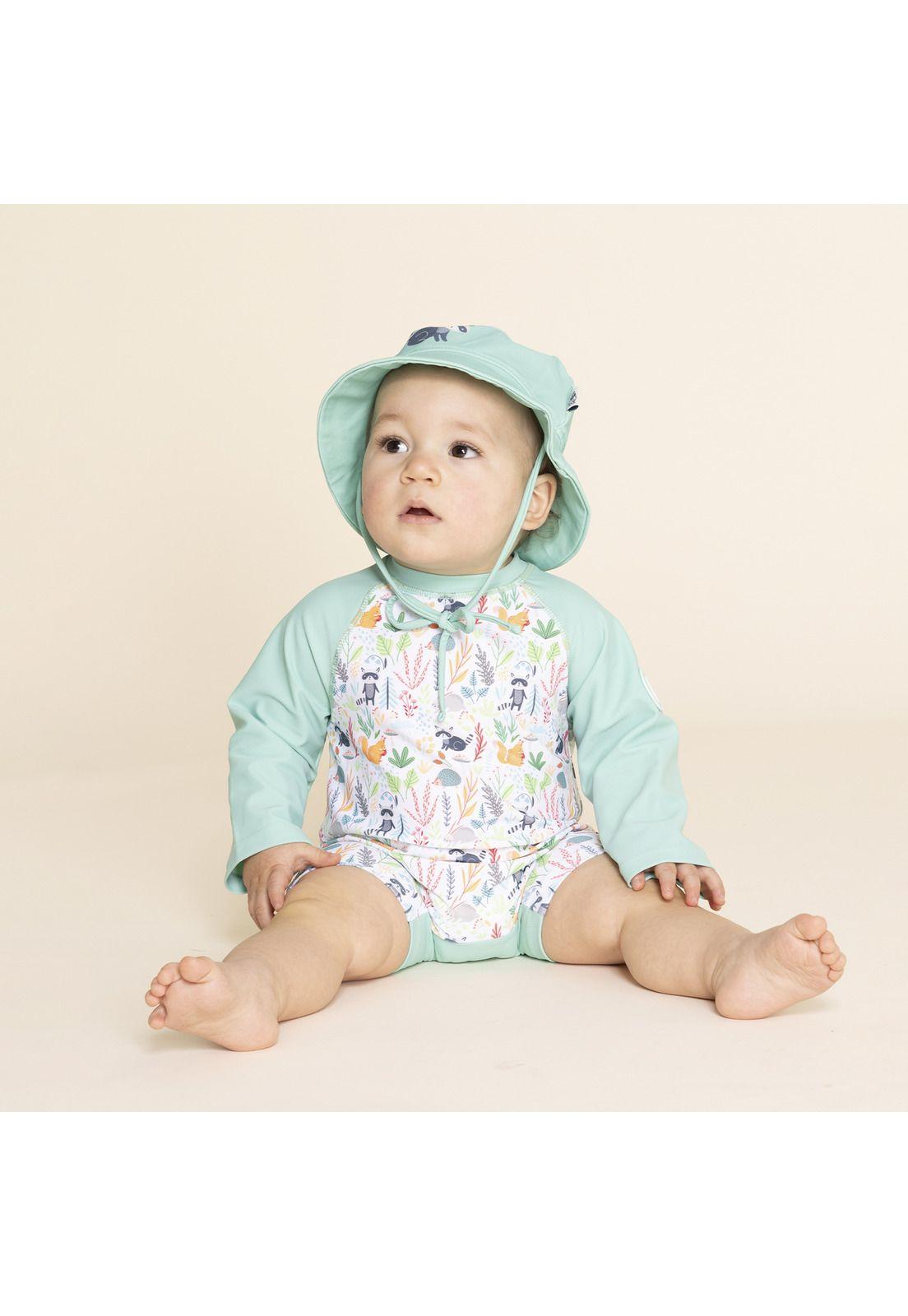 Set Traje Baño + Gorro Bebé Matilda (3-18 Meses) Verde-1