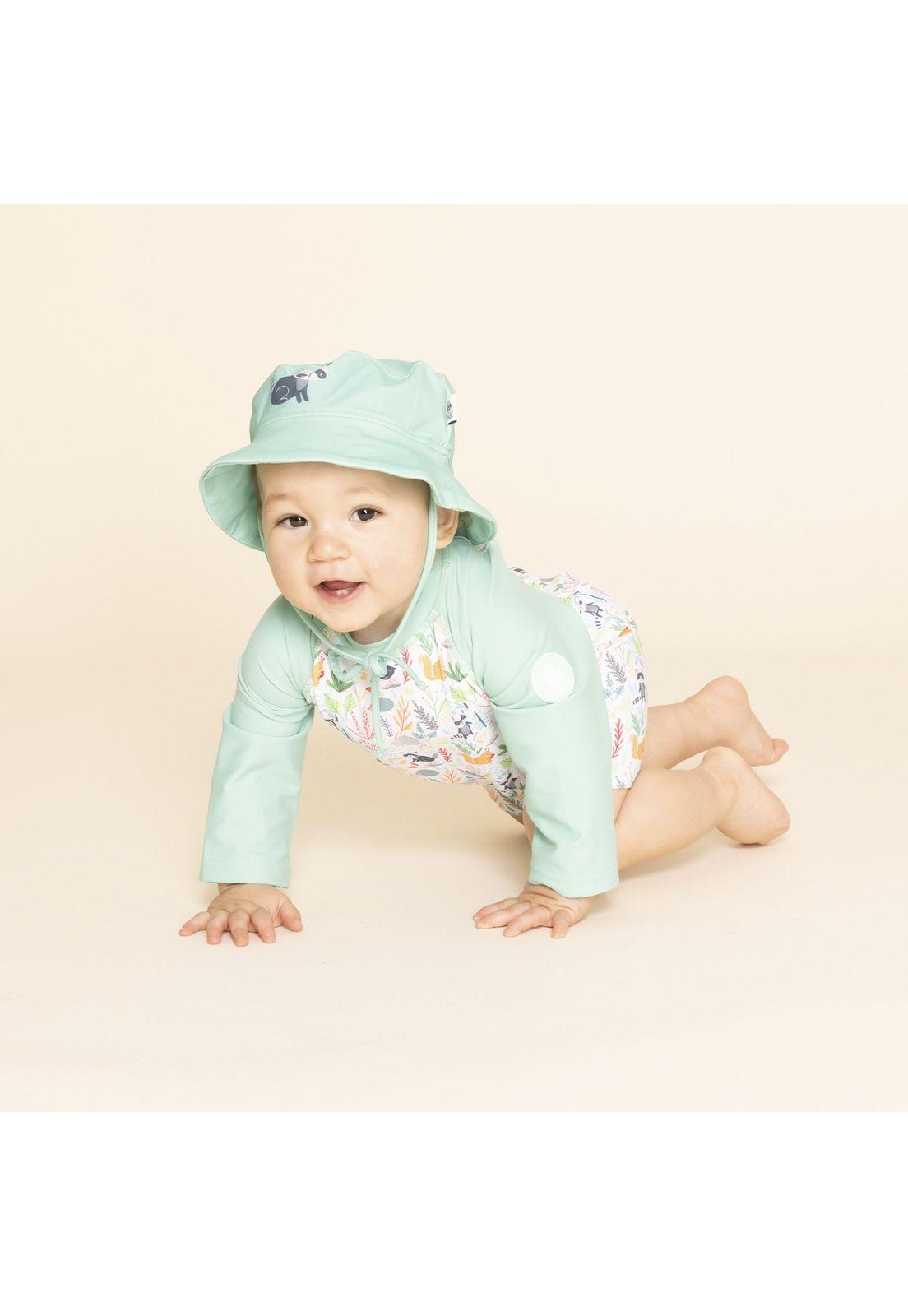 Set Traje Baño + Gorro Bebé Matilda (3-18 Meses) Verde-3