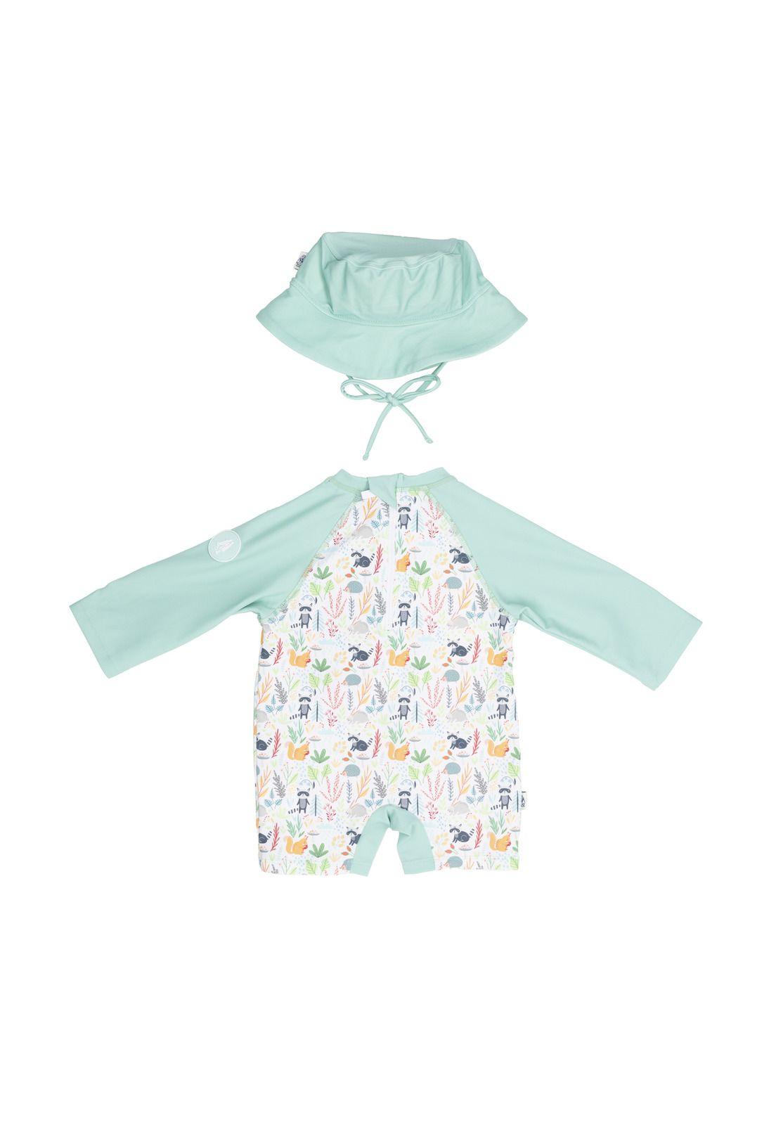 Set Traje Baño + Gorro Bebé Matilda (3-18 Meses) Verde-4