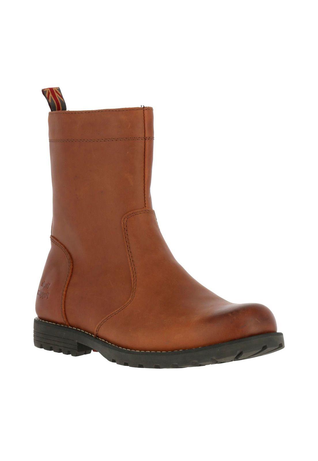Bota Cuero Hombre Nato Ii Café-0
