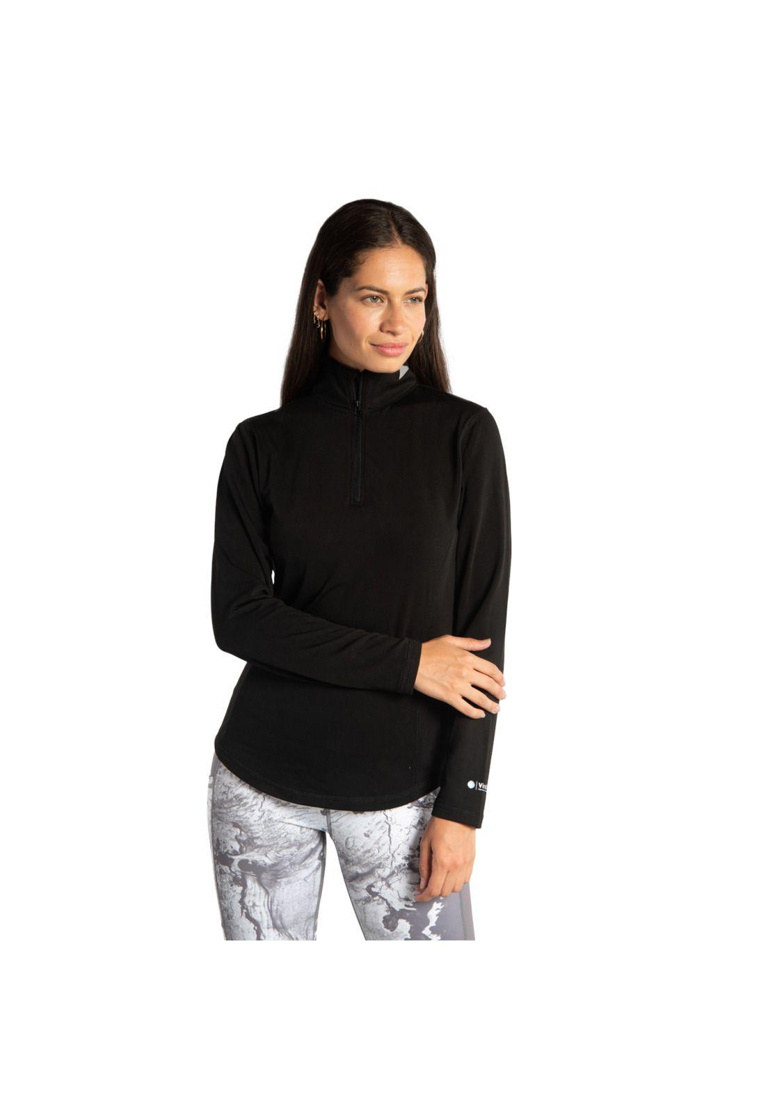 Polera Manga Larga Mujer W Connect Qz Shirt Negro-0