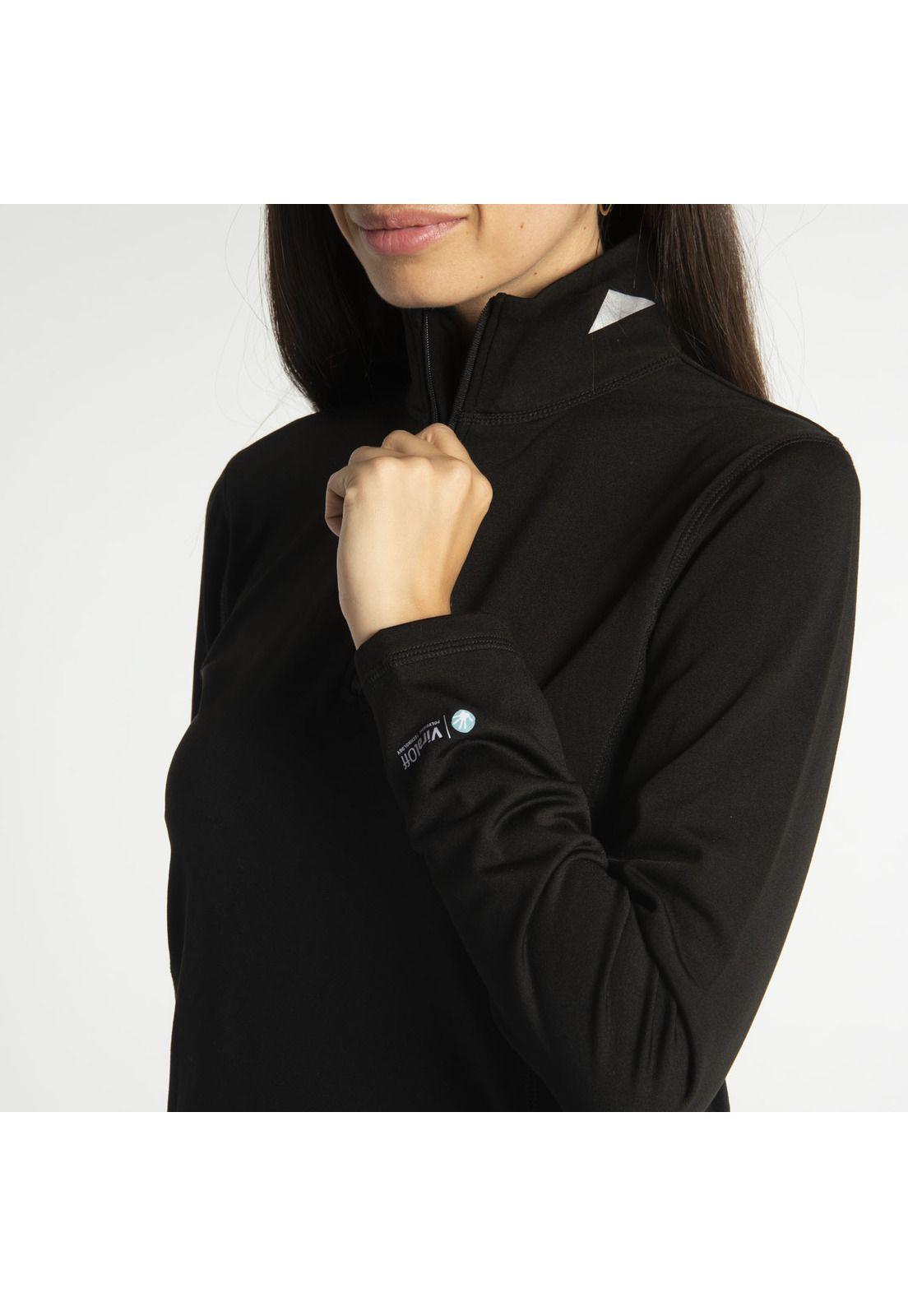 Polera Manga Larga Mujer W Connect Qz Shirt Negro-3