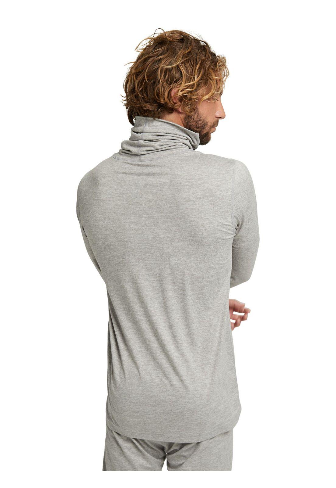 Primera Capa Polera M/L Con Cuello Hombre Mdwt Gris Burton-1