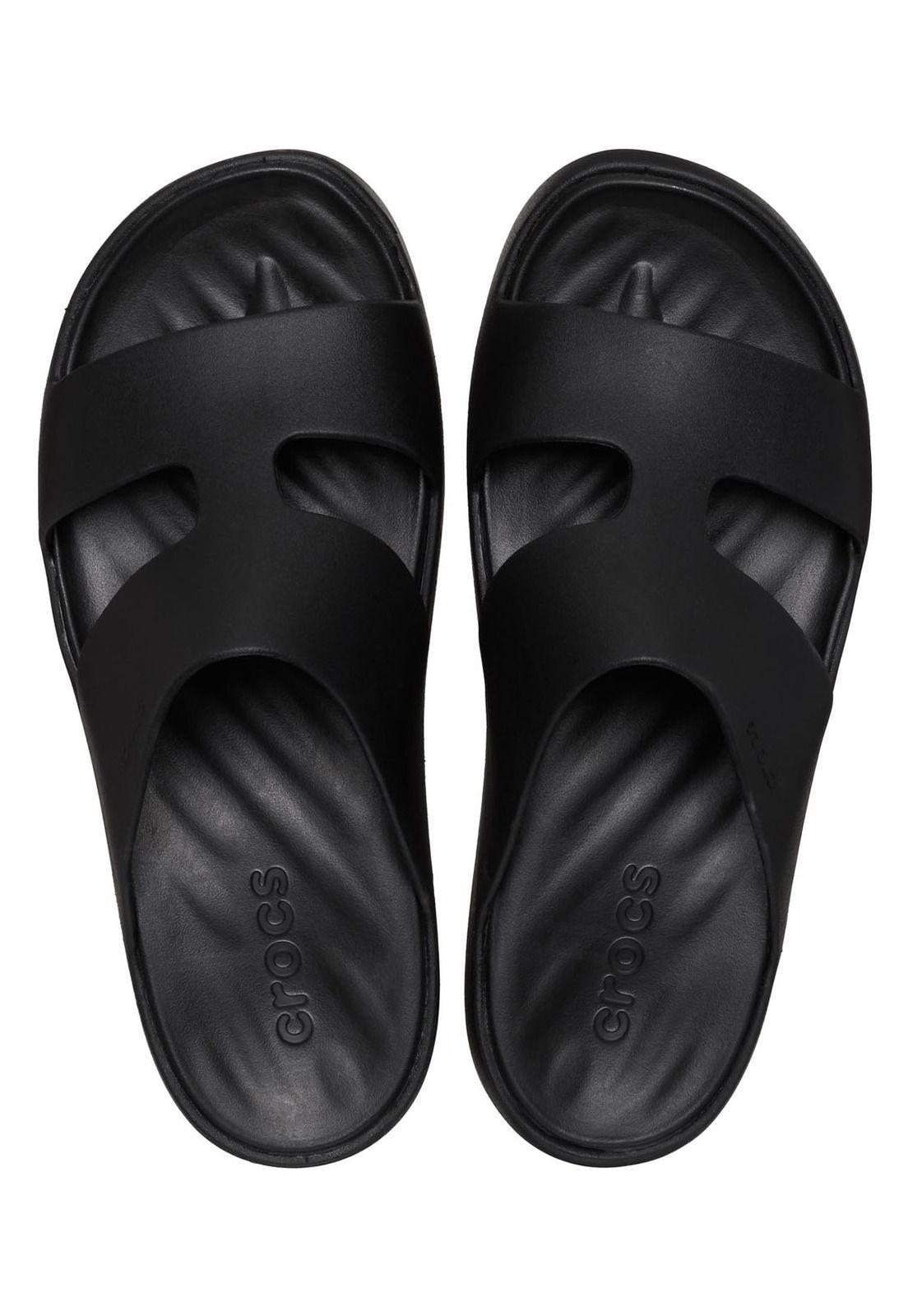Sandalia Crocs Mujer Getaway Pltr H-Strap Negro-4