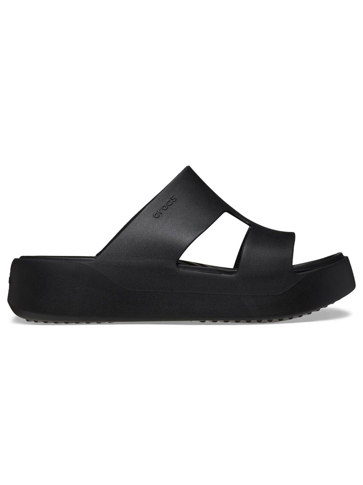 Sandalia Crocs Mujer Getaway Pltr H-Strap Negro-0