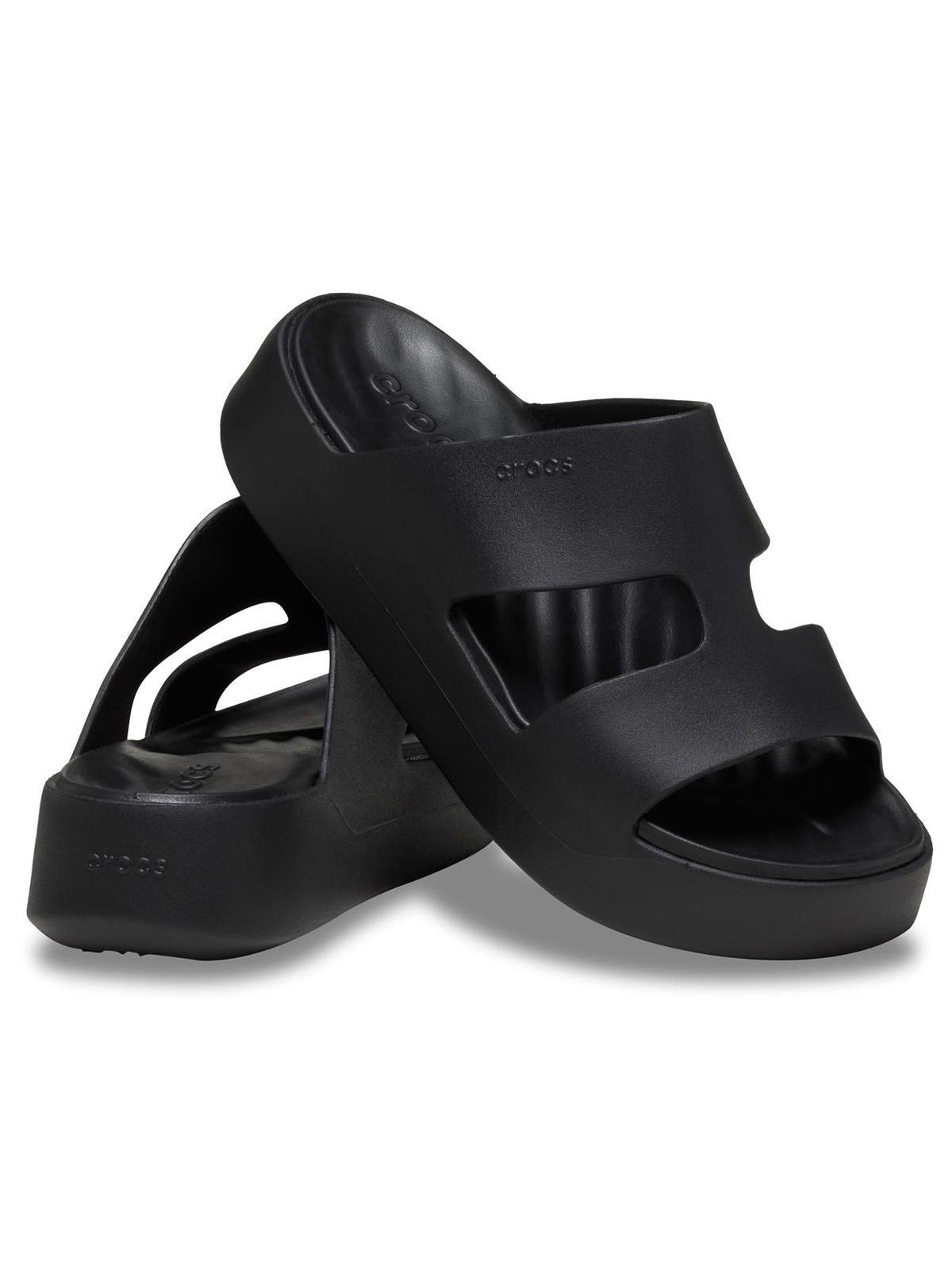 Sandalia Crocs Mujer Getaway Pltr H-Strap Negro-3