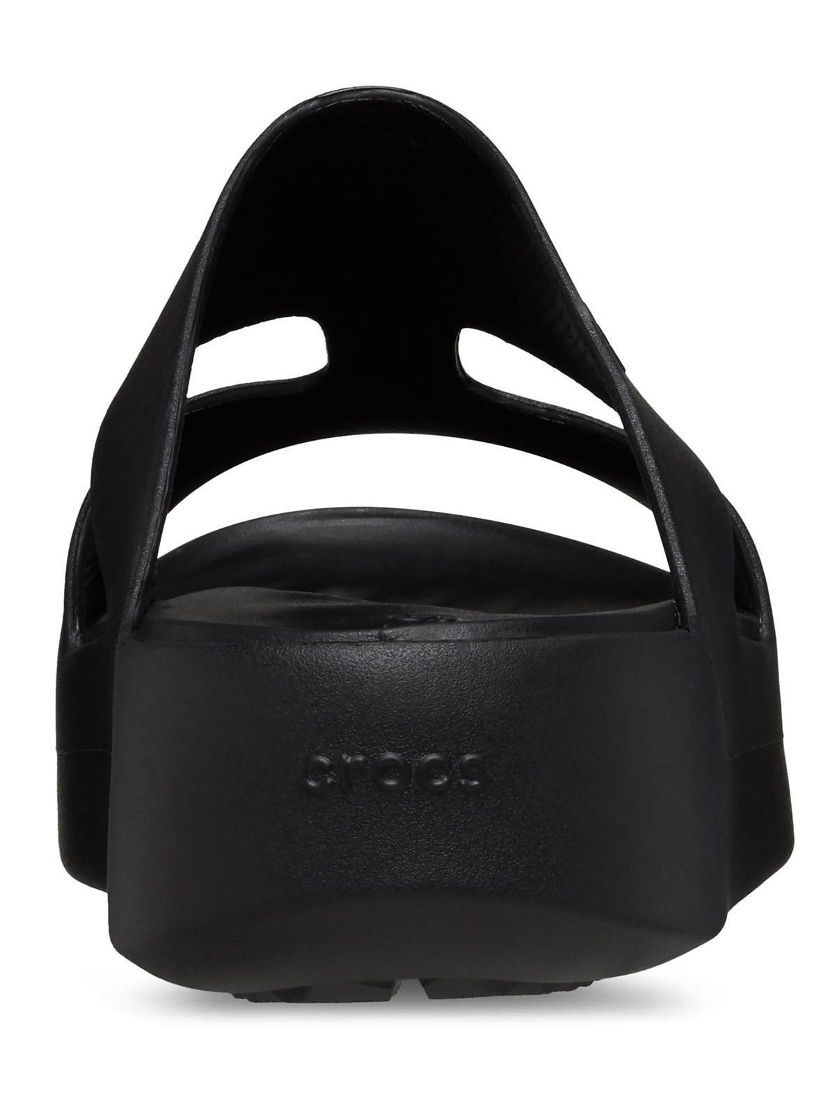 Sandalia Crocs Mujer Getaway Pltr H-Strap Negro-7