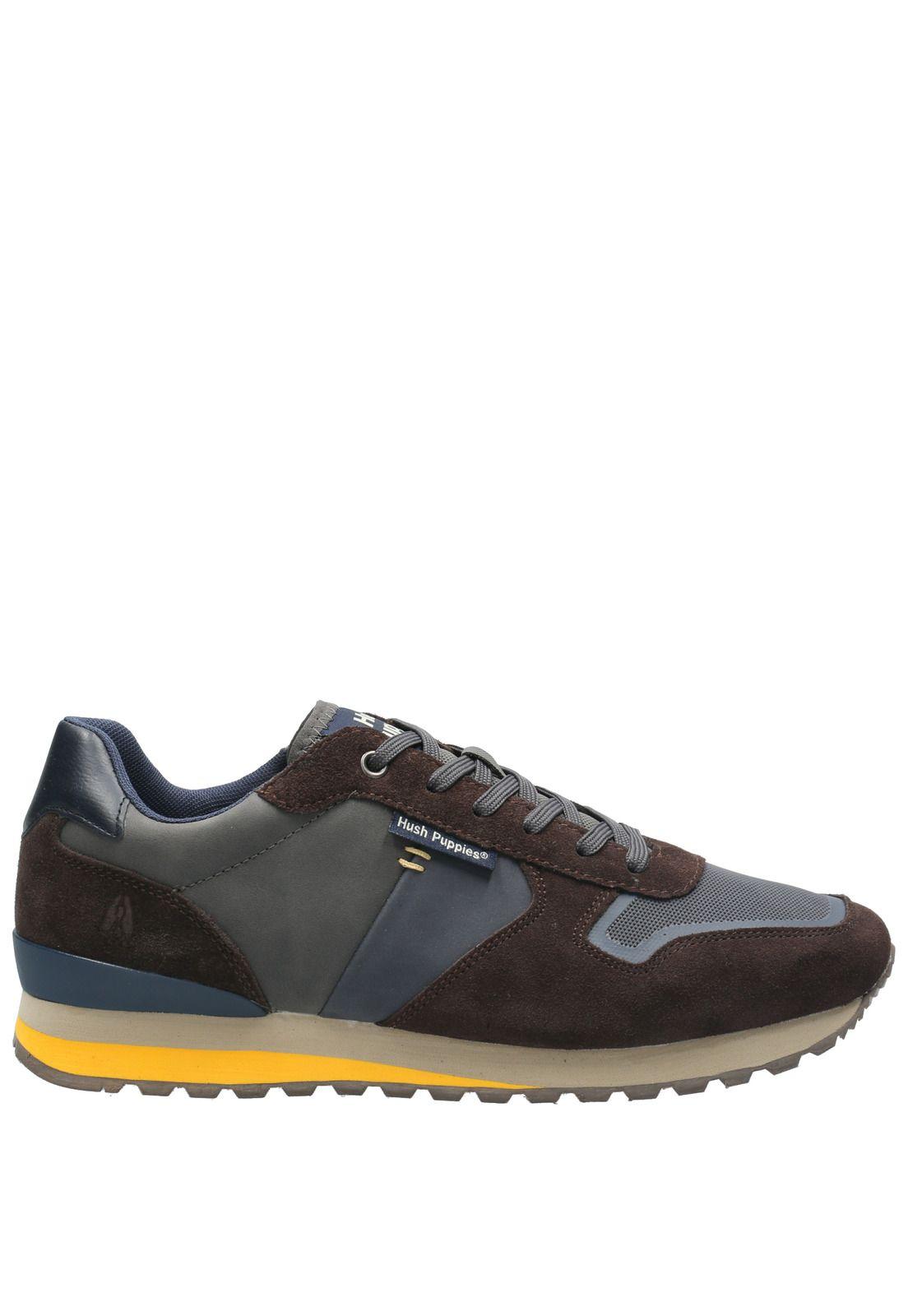 Zapatilla Cuero Hombre Tracer Café-1