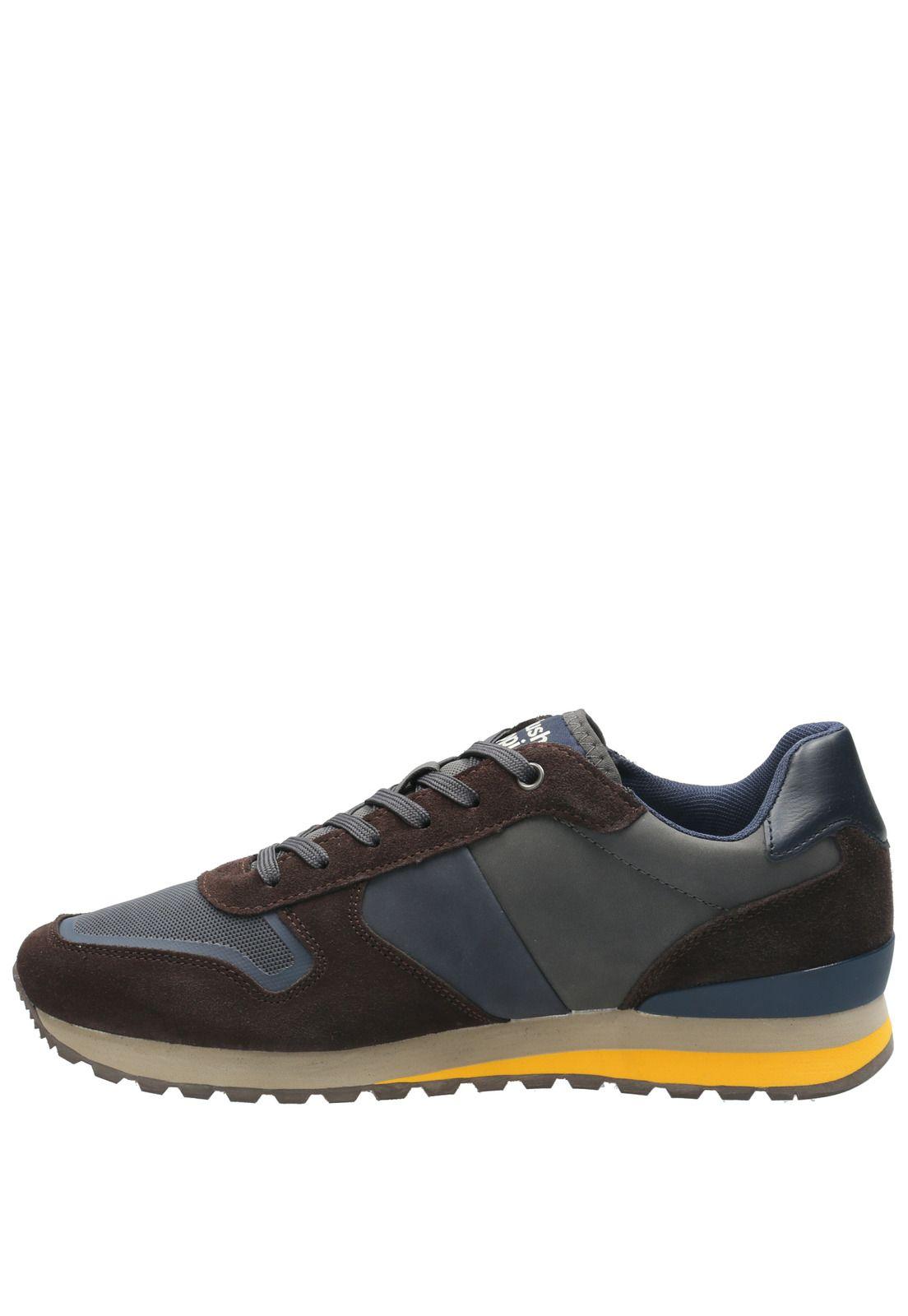 Zapatilla Cuero Hombre Tracer Café-5