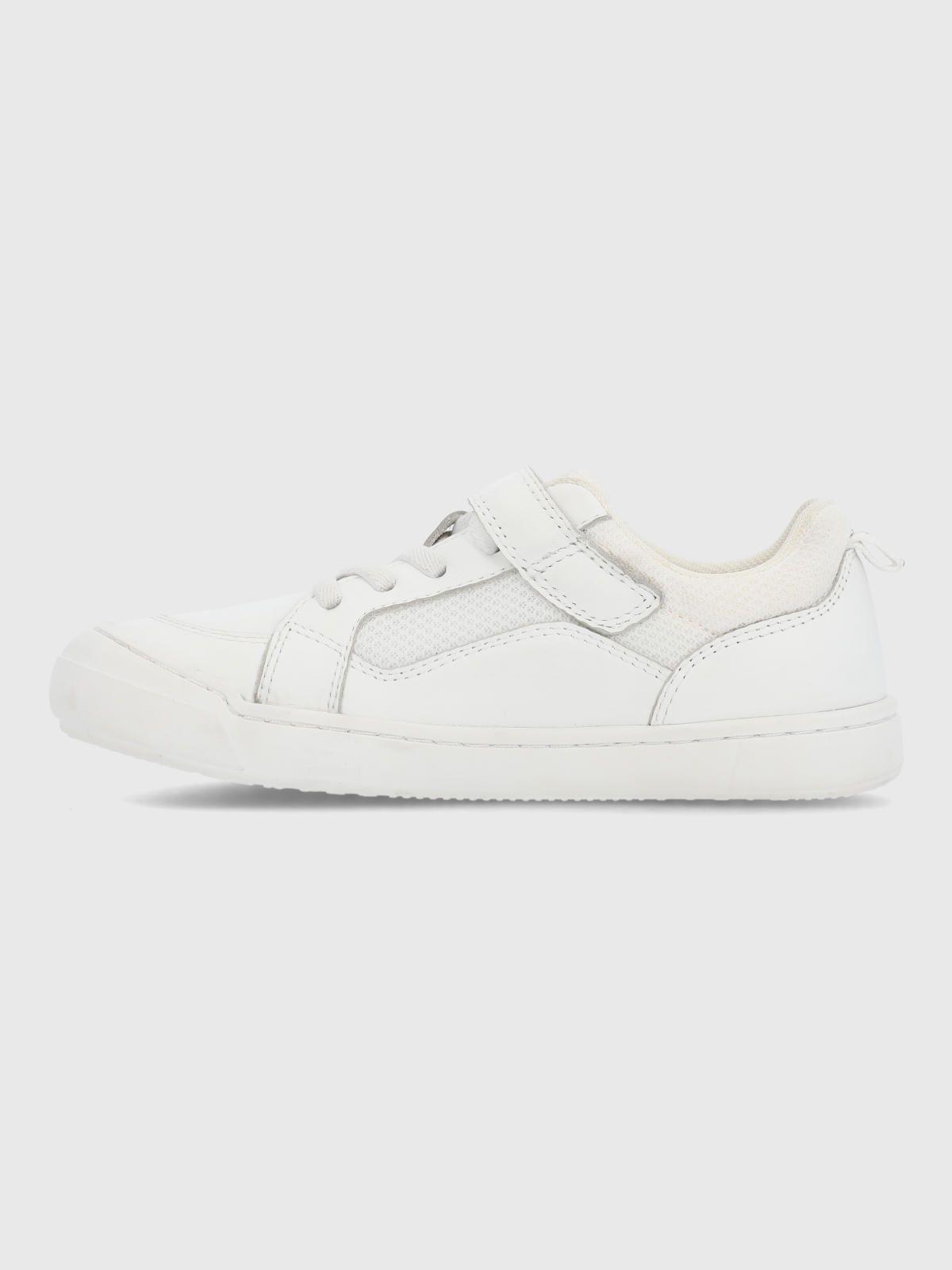 Zapato Escolar Niño Flexu Blanco-5