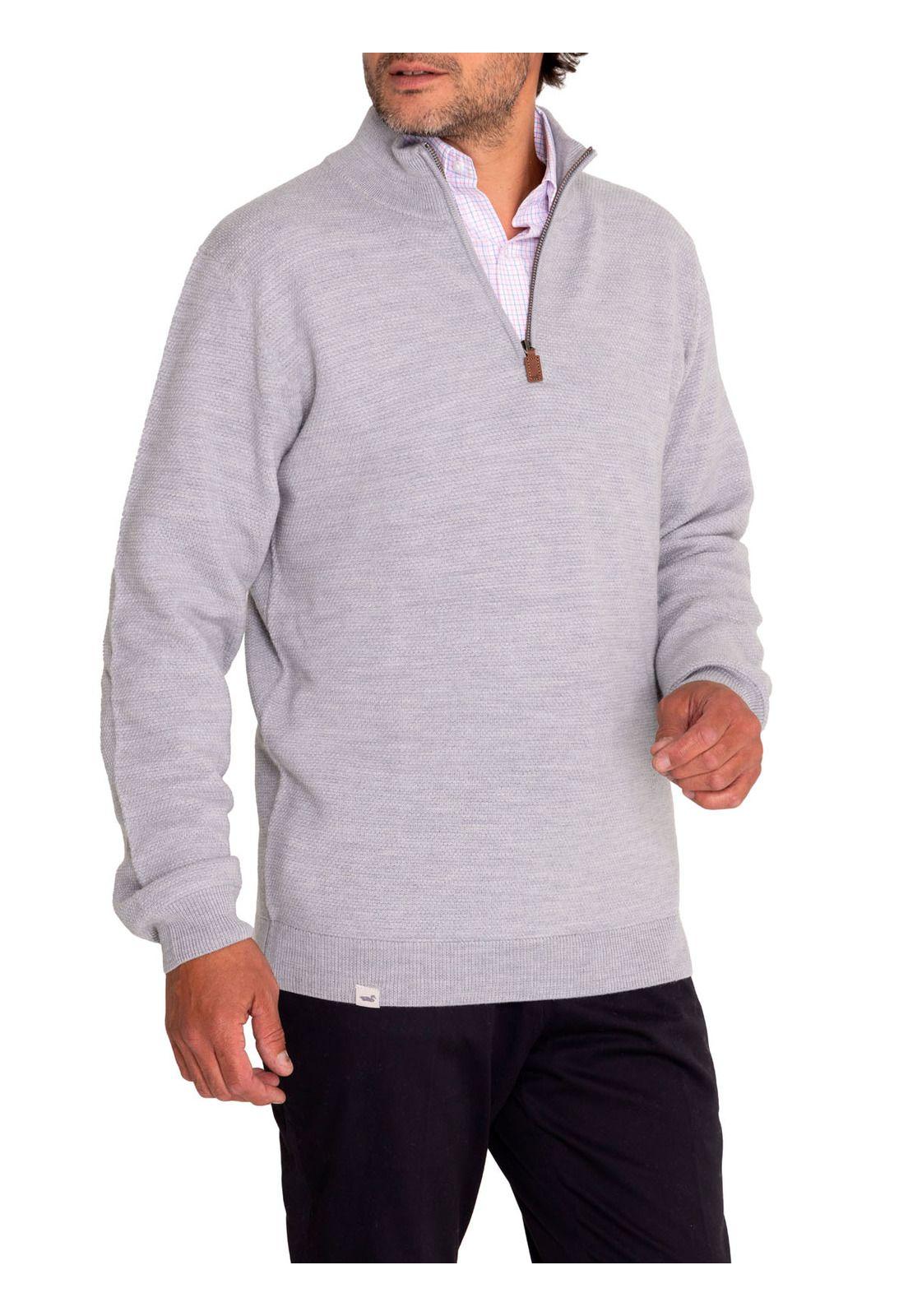 Sweater Lana Merino Hombre Massa Gris-5