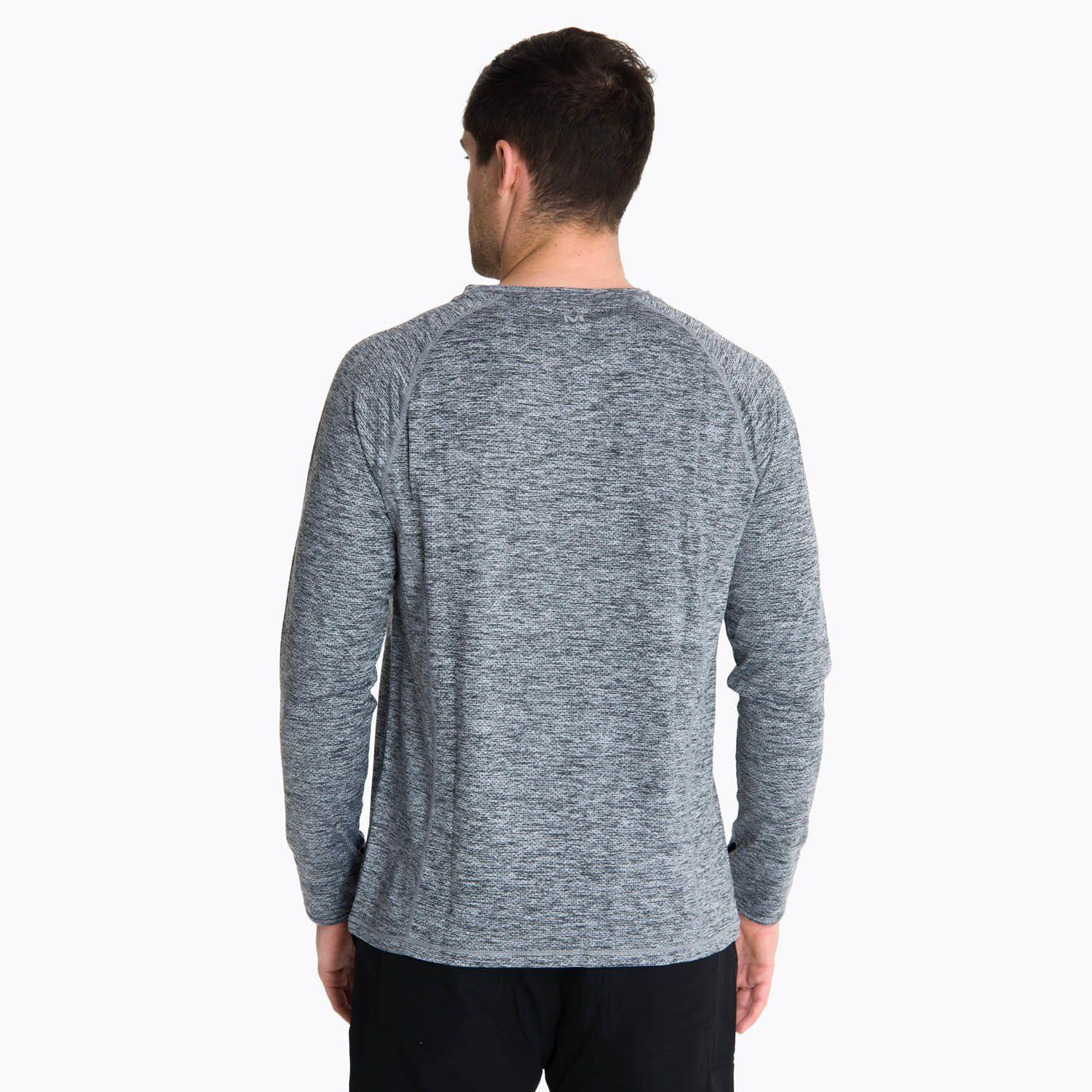 Polera Manga Larga Hombre Sport Gris Oscuro -3