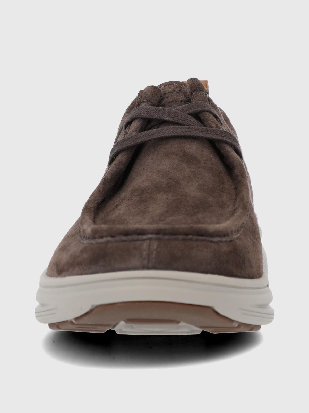 Zapato Cuero Hombre Walls Café-3