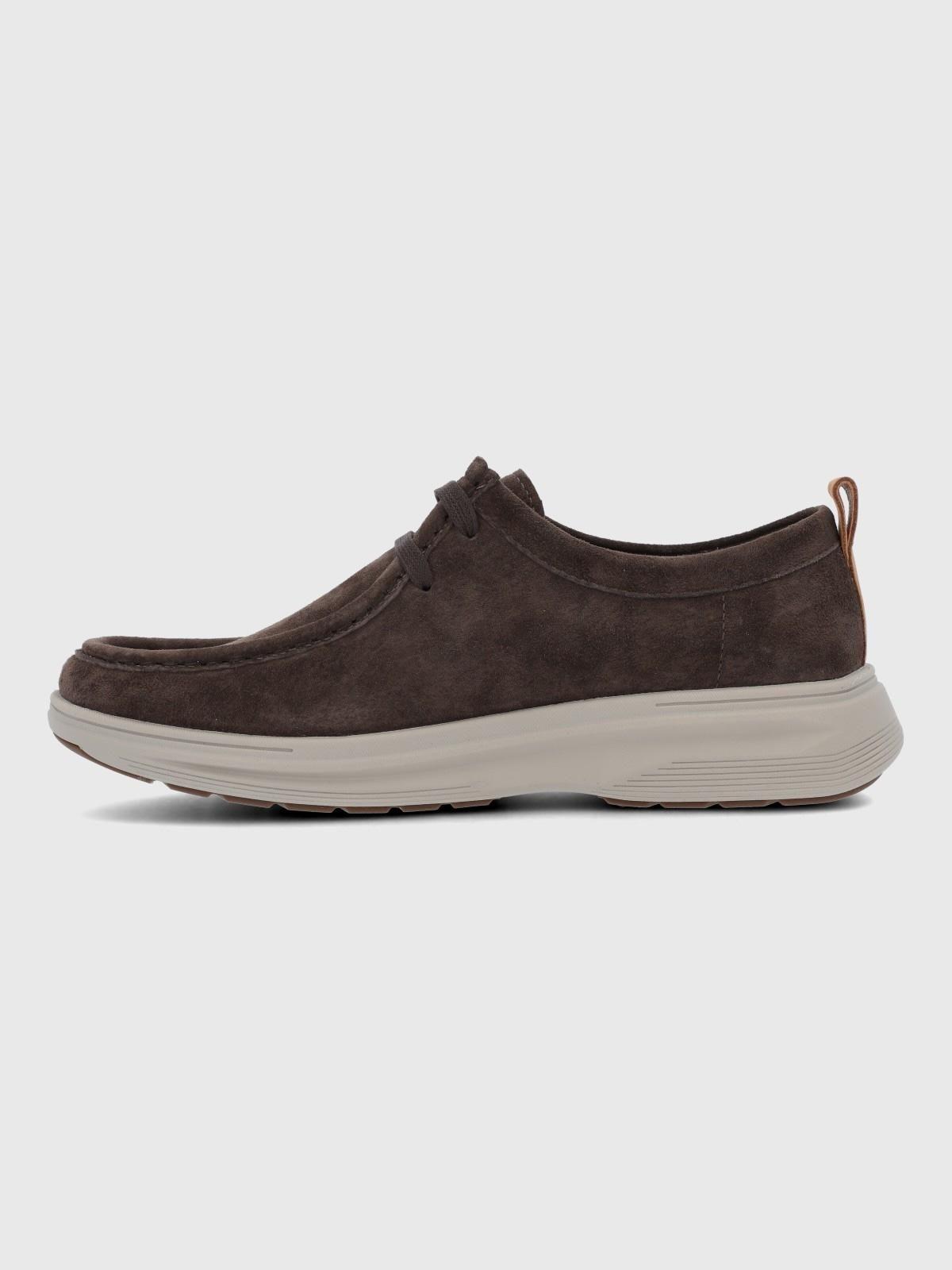 Zapato Cuero Hombre Walls Café-4