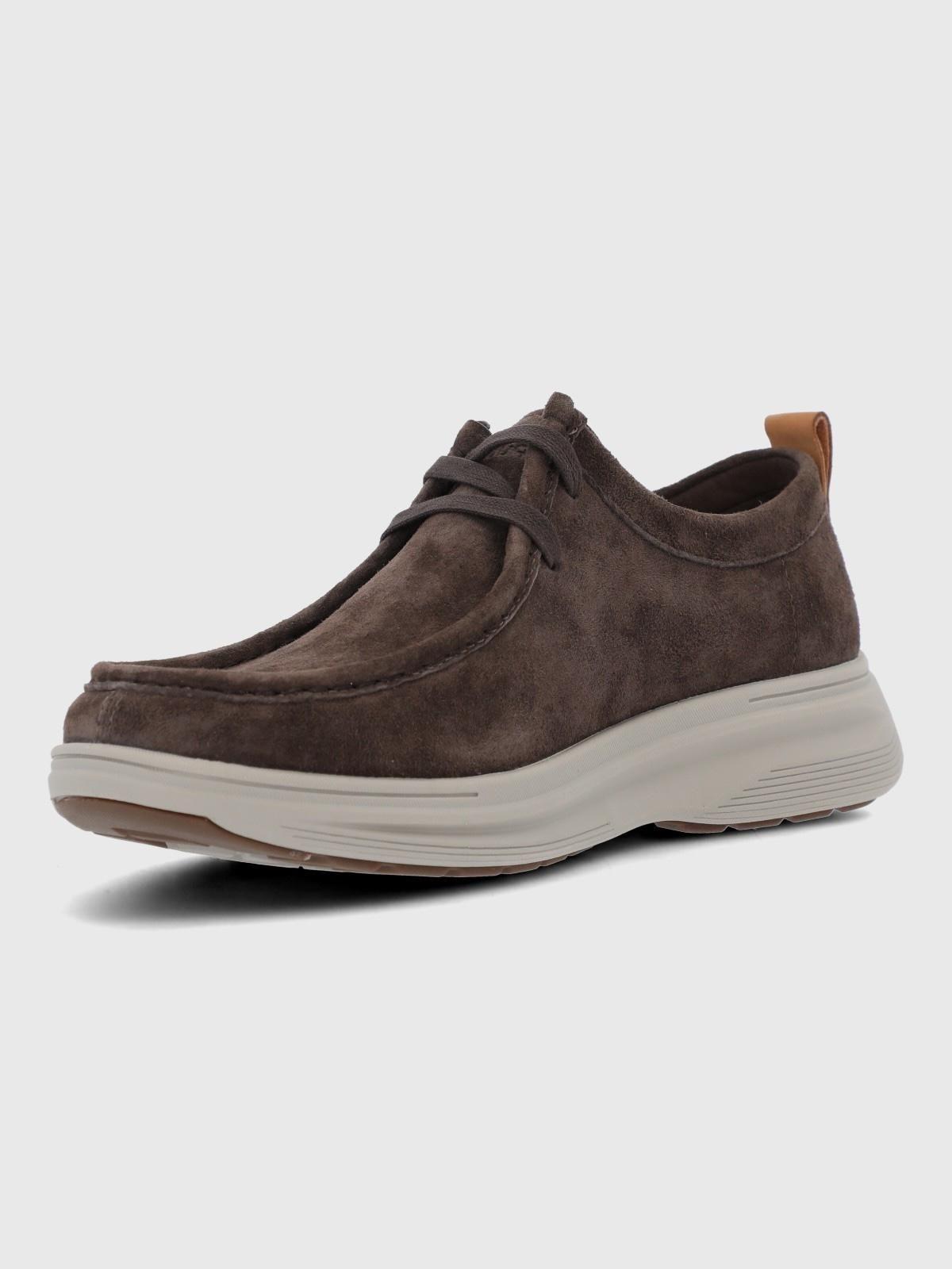 Zapato Cuero Hombre Walls Café-5