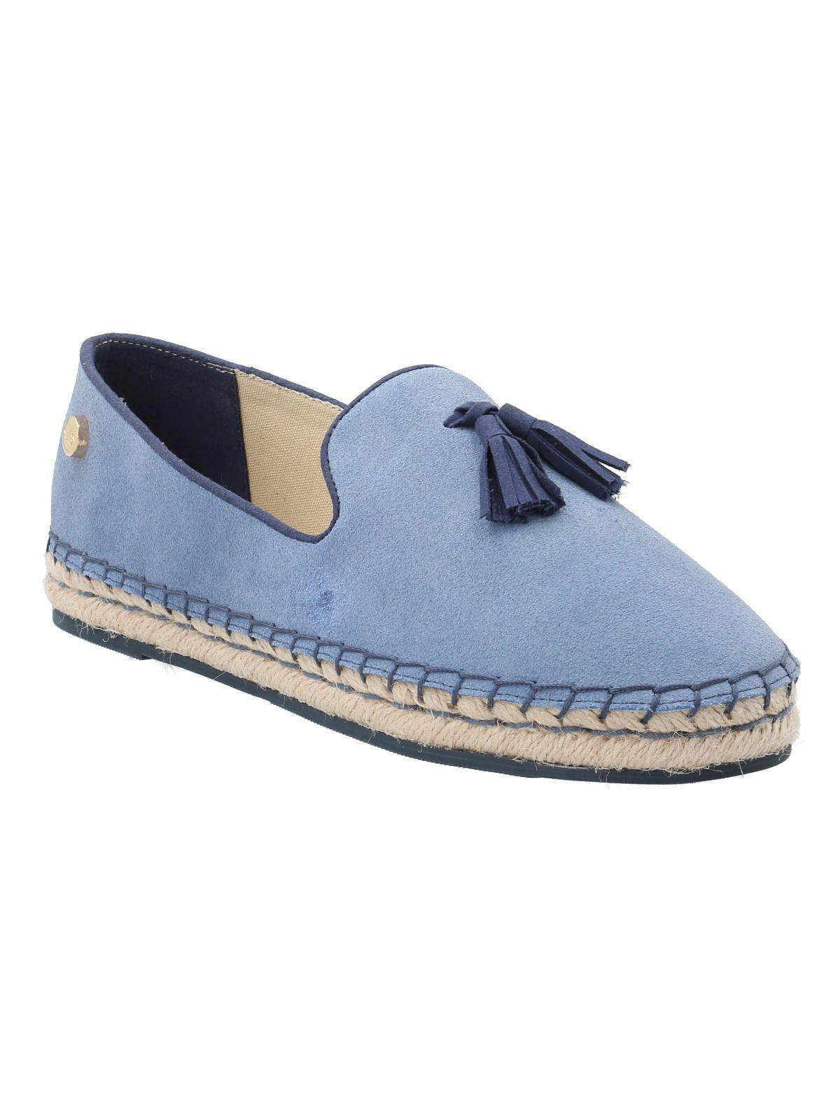 Alpargata Cuero Mujer Amareza Azul -1